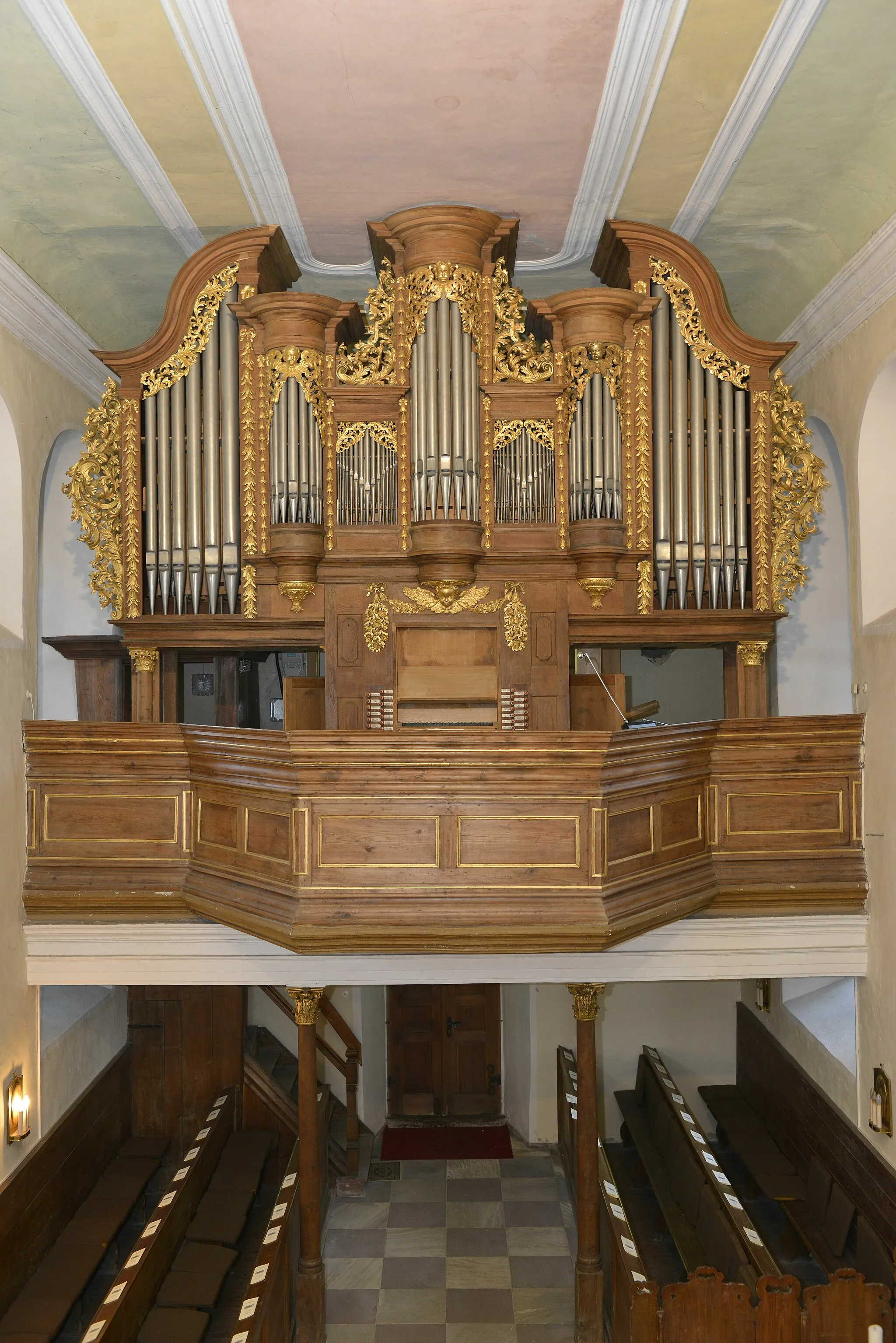 Photo showing: Stumm-Orgel der Schloßkirche Mühlheim an der Eis
