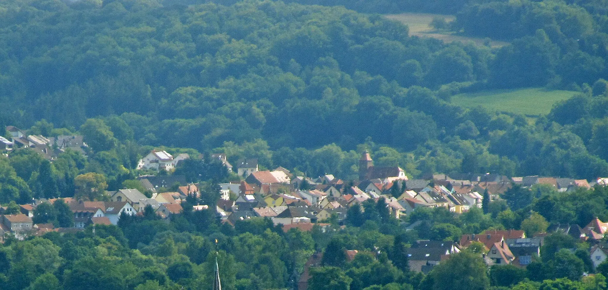 Photo showing: Blick auf Niederauerbach, Stadt Zweibrücken, Rheinland-Pfalz