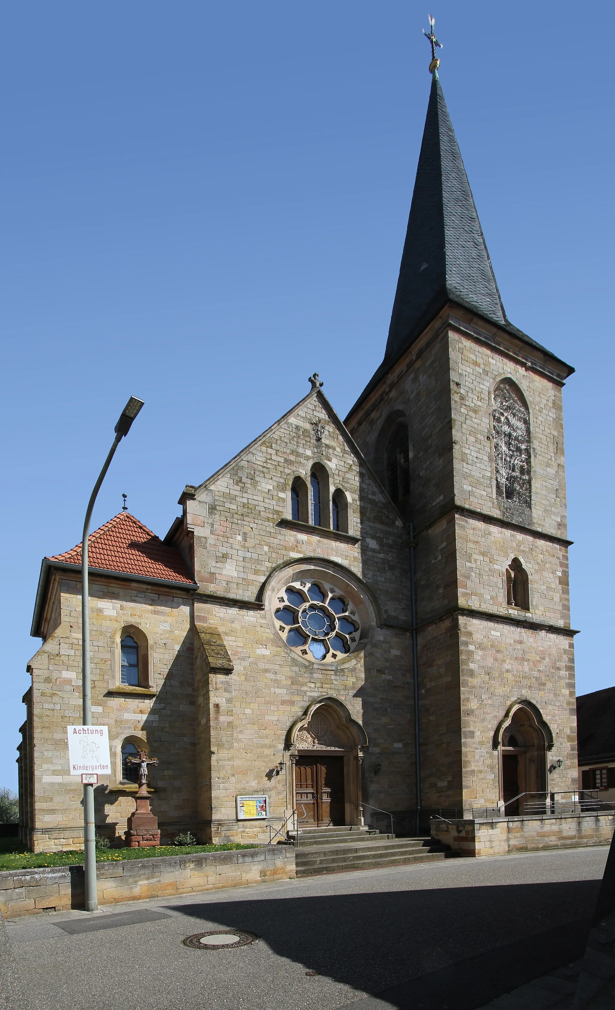 Photo showing: Church of Saint Bartholomew in Ingenheim.