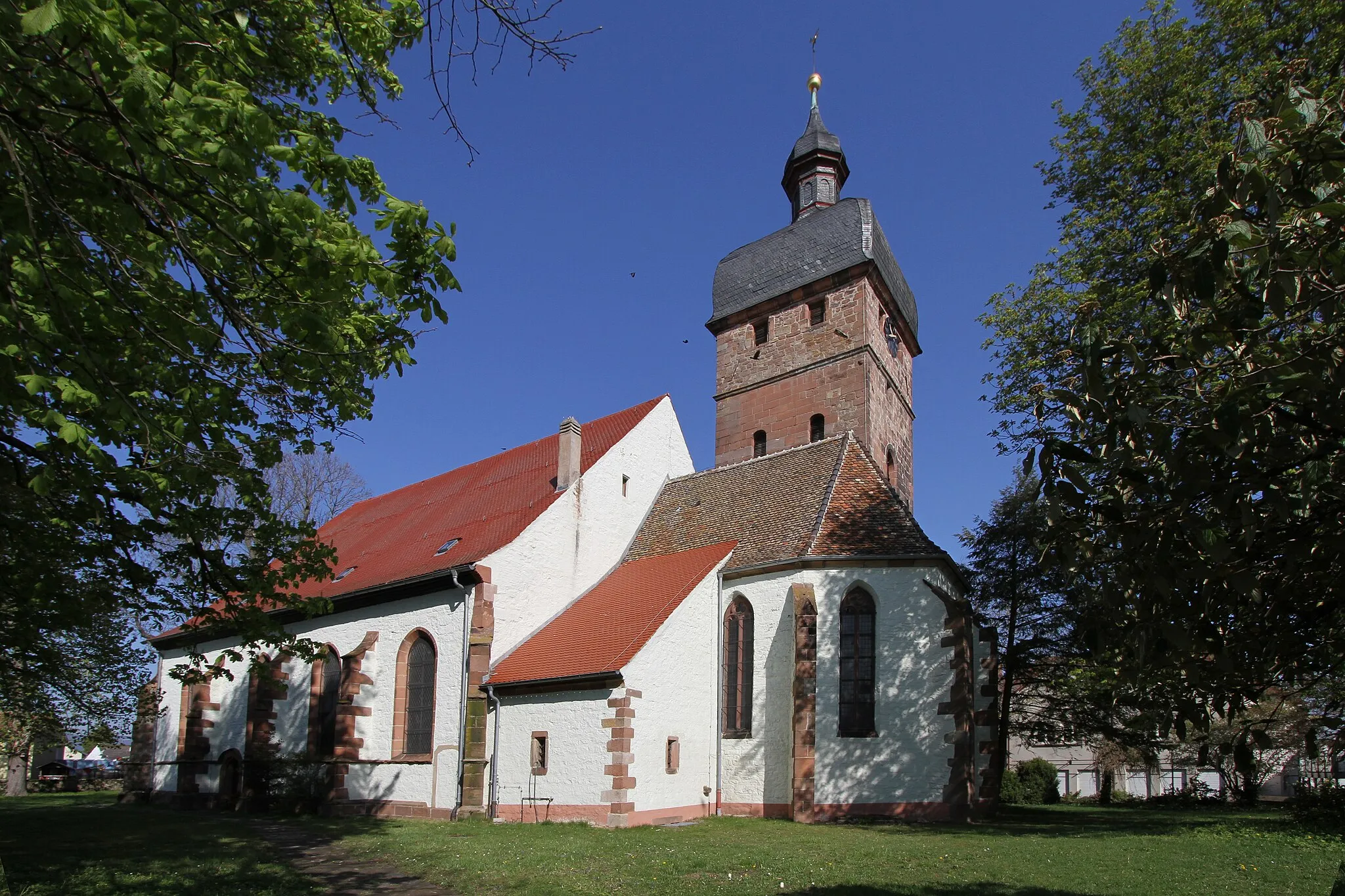 Photo showing: Protestant church in Billigheim.