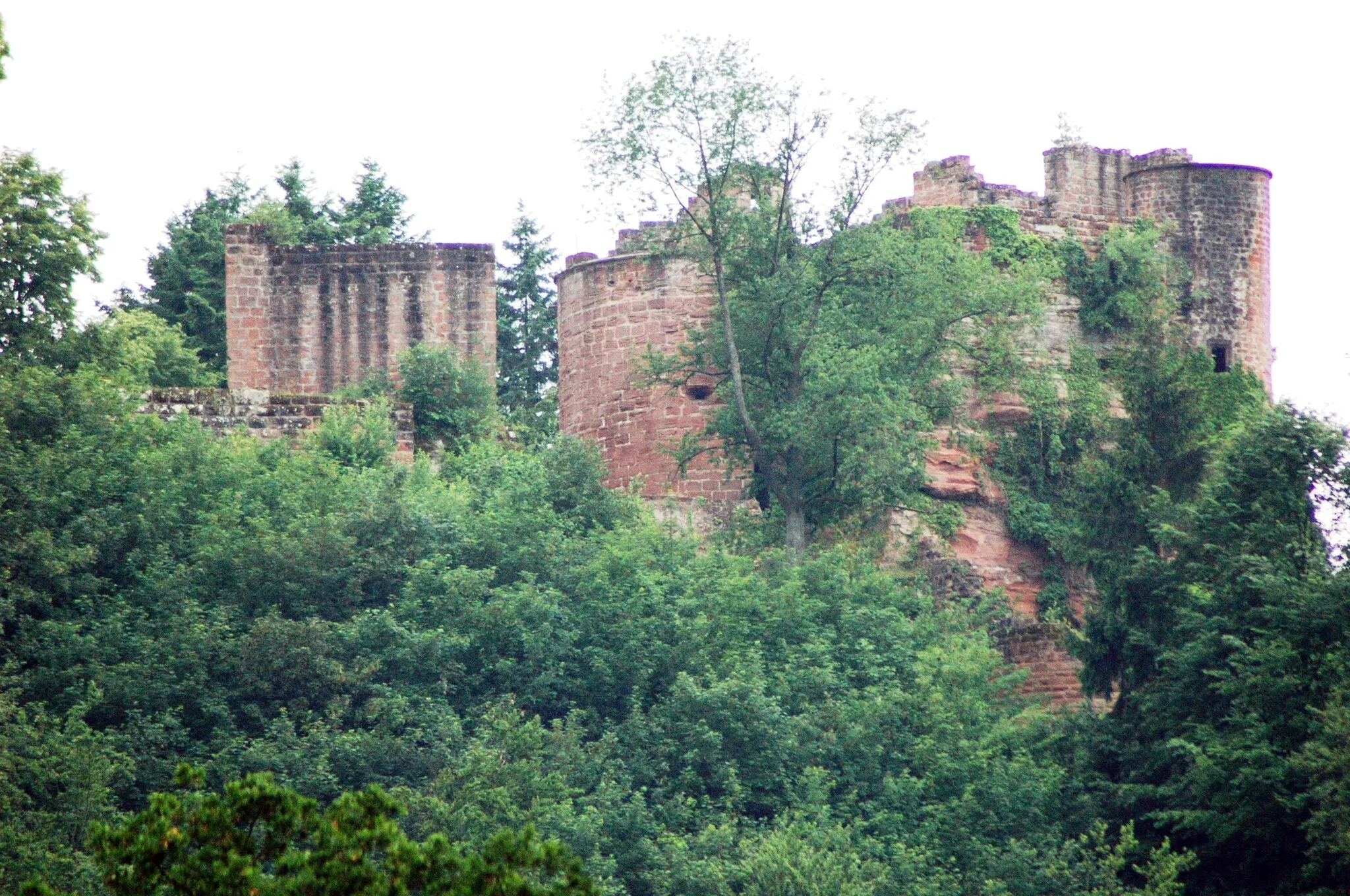 Photo showing: Burg Neudahn von Tal aus fotografiert