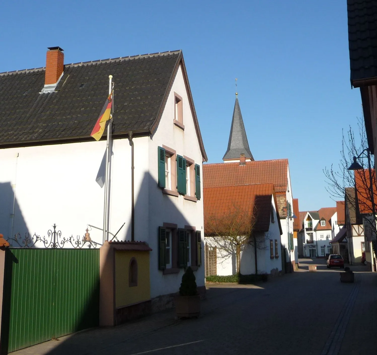 Photo showing: Hauptstraße Richtung St. Martin