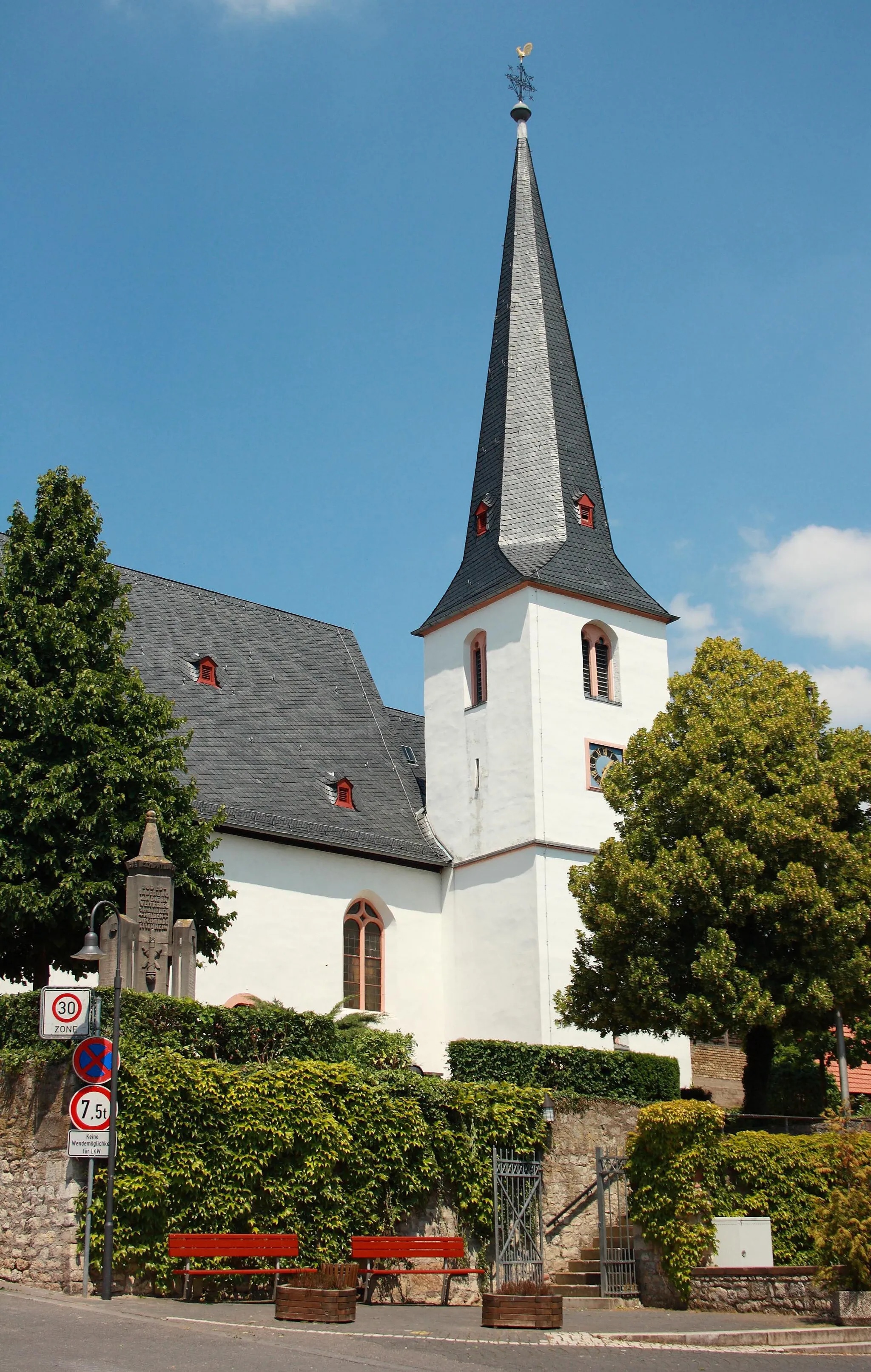 Photo showing: Essenheim, Evangelische Pfarrkirche, ehemals St. Mauritius