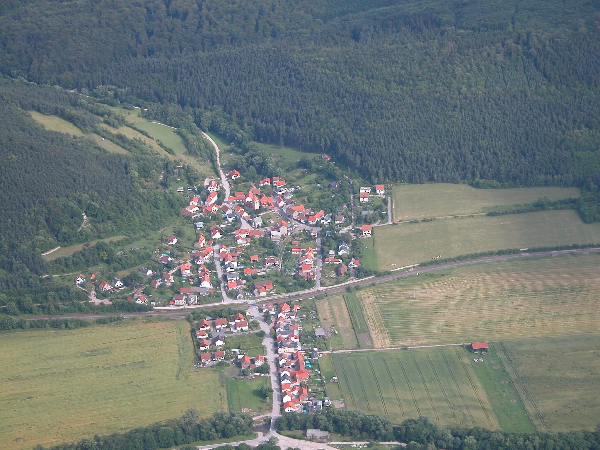 Photo showing: Luftbild von Siegelbach (IK)