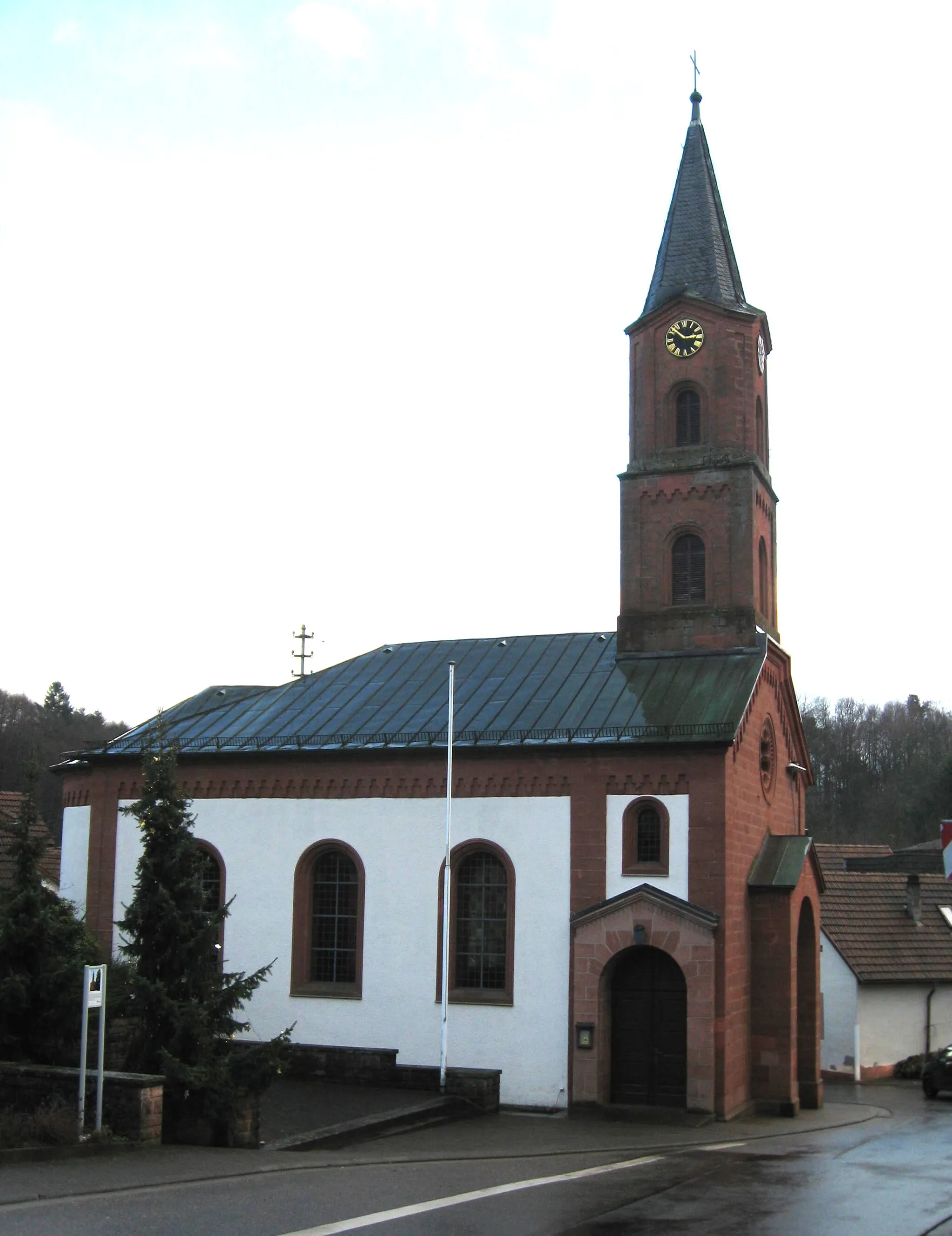 Photo showing: Katholische Kirche St. Martin in der Hauptstraße von Stein (Gossersweiler-Stein)