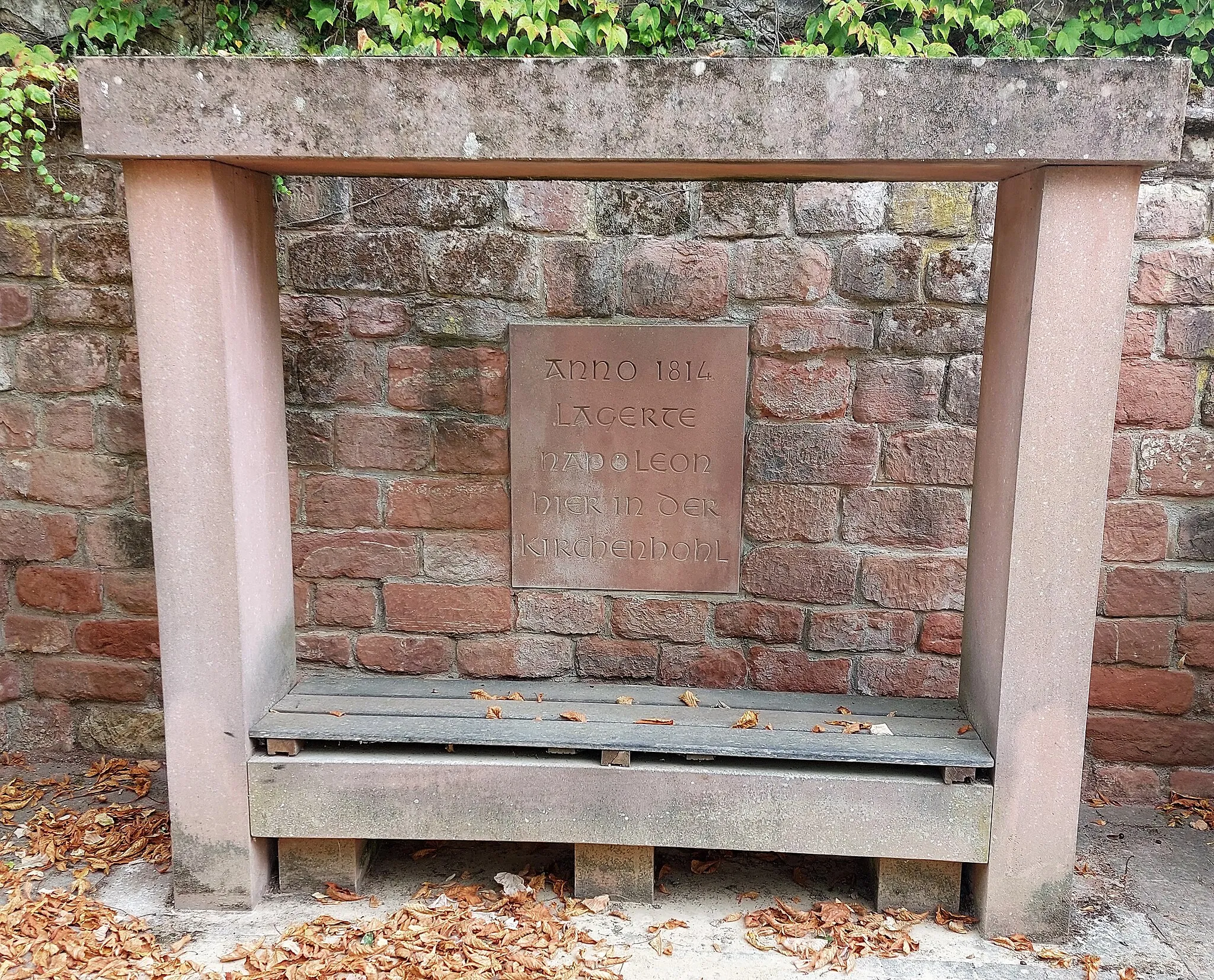 Photo showing: Banc napoléonien à Freckenfeld