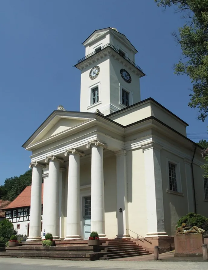 Photo showing: Beschreibung: Rinnthal, Neoklassizistische Kirche
Quelle: selbst aufgenommen für Wikipedia am 17.7.2005
Fotograf oder Zeichner: Peter Schmenger
Bearbeiter: User:Jan Arkesteijn