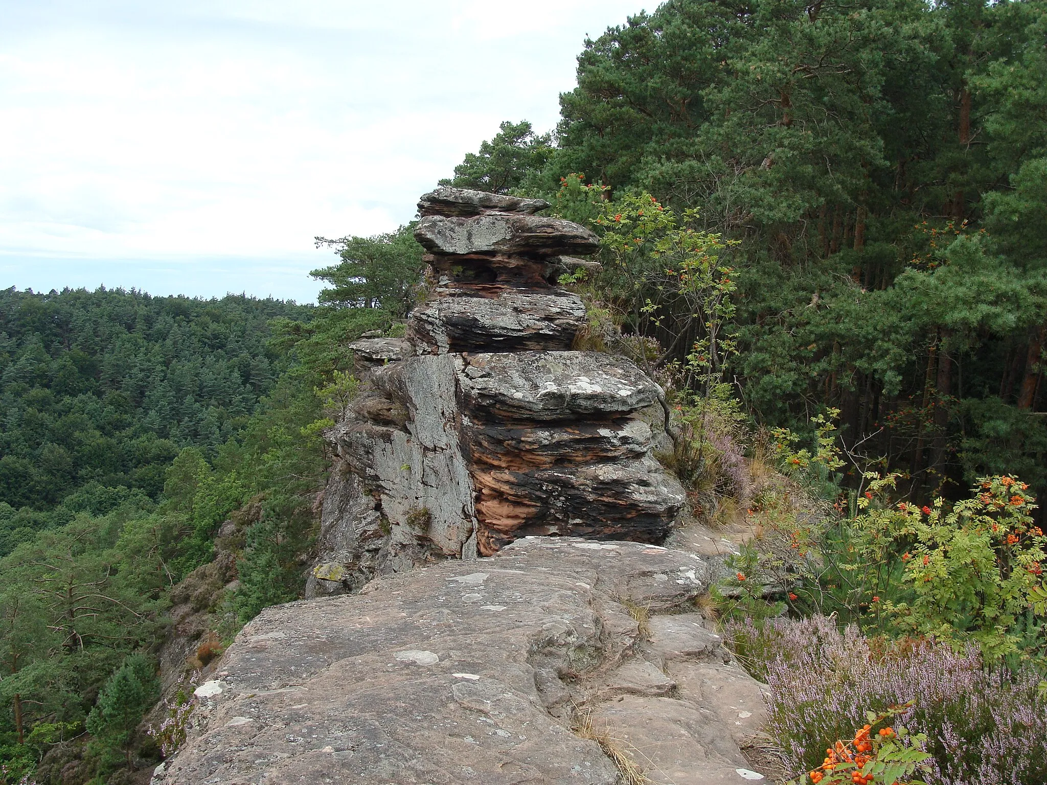 Photo showing: Rötzenfelsen am Rötzenberg im Wasgau/Pfälzerwald