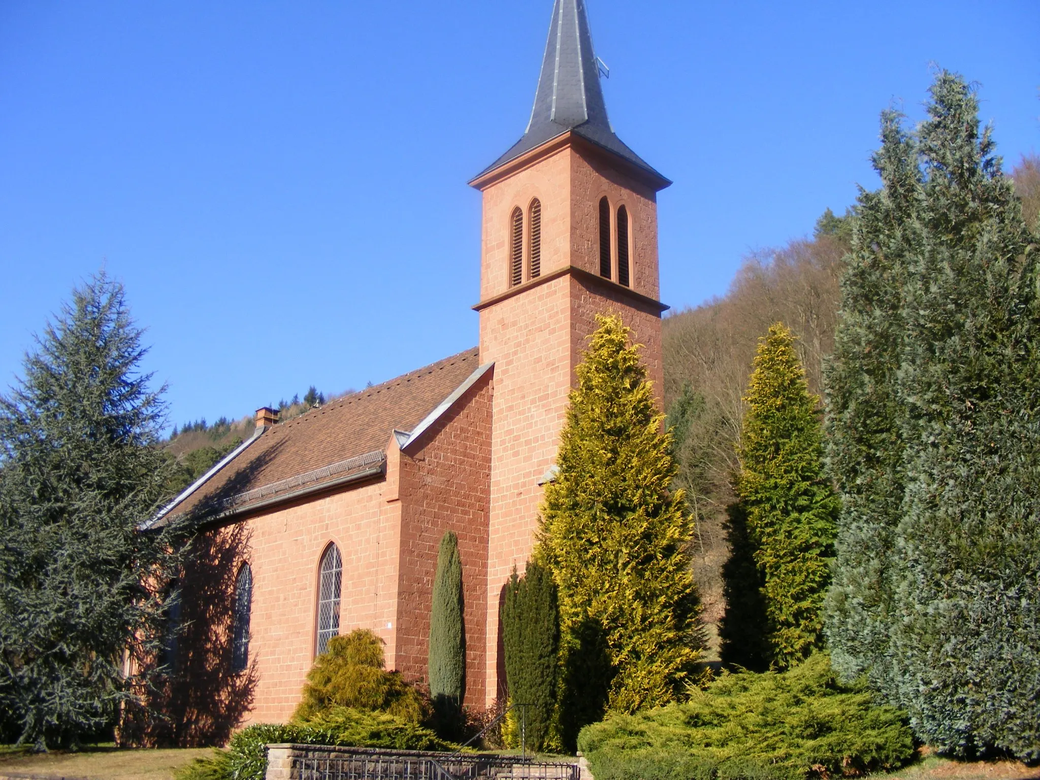Photo showing: Evangelische Kirche zu Eußerthal
