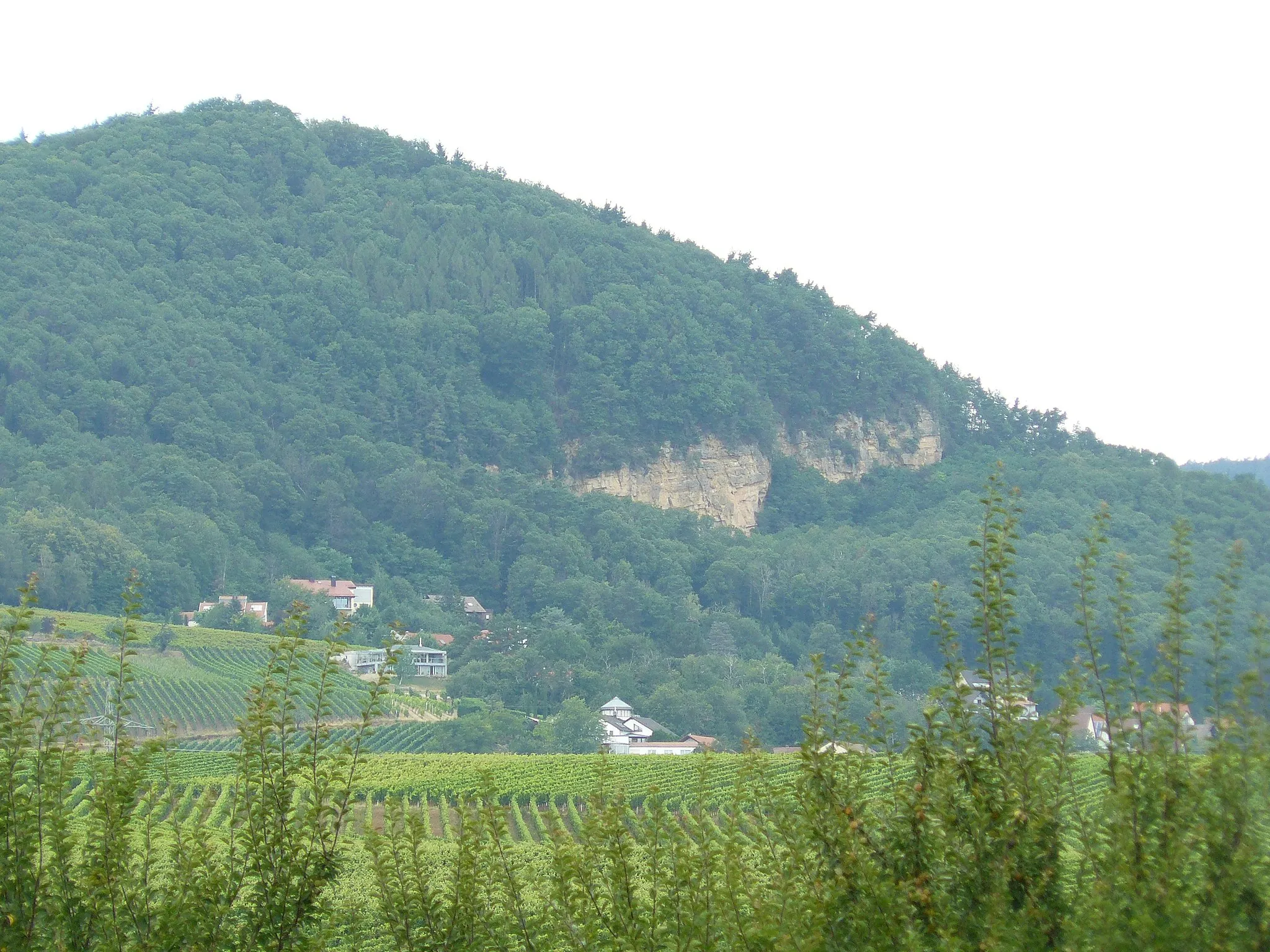 Photo showing: Blick aus südlicher Richtung (Godramstein). Zu sehen ist der ehemalige Steinbruch.