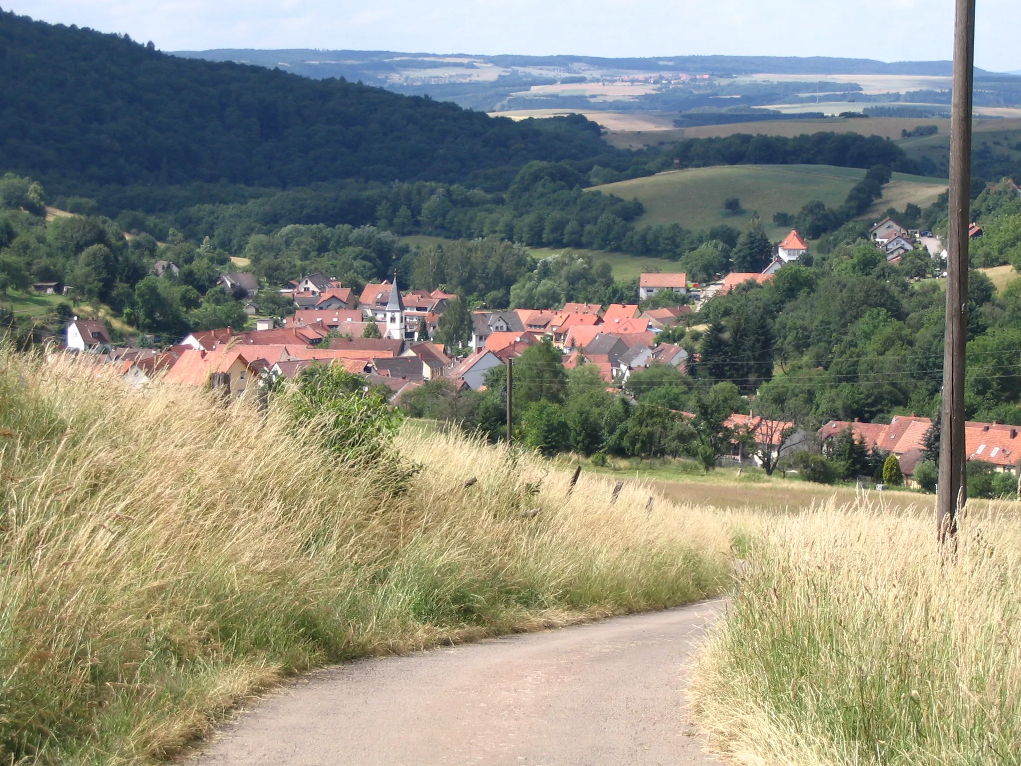 Photo showing: Ortsmitte von Eßweiler