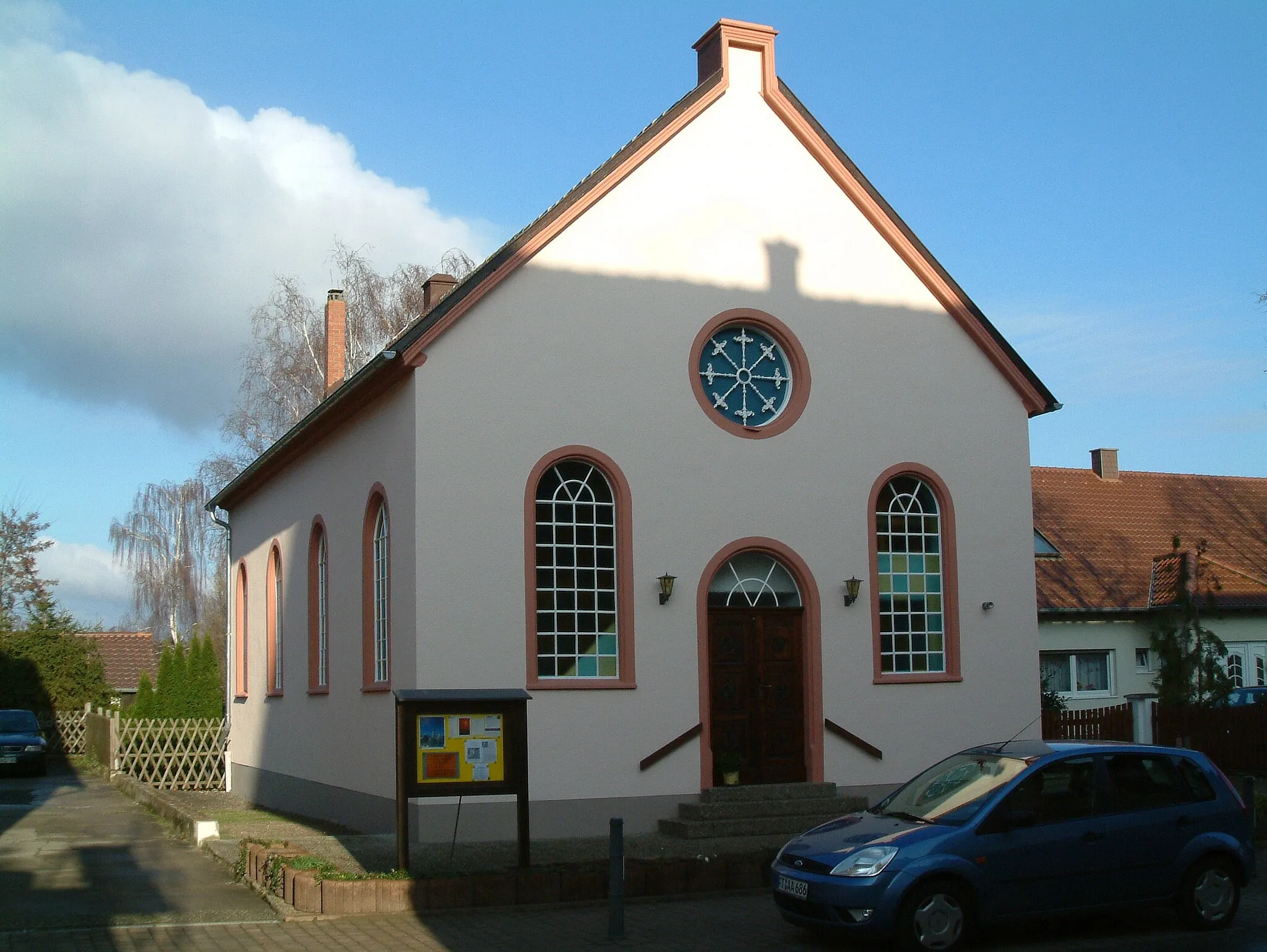Photo showing: Mennonitenkirche zu de:Obersülzen, selbst fotografiert am 2006-12-18 und freigegeben durch de:Benutzer:Mundartpoet