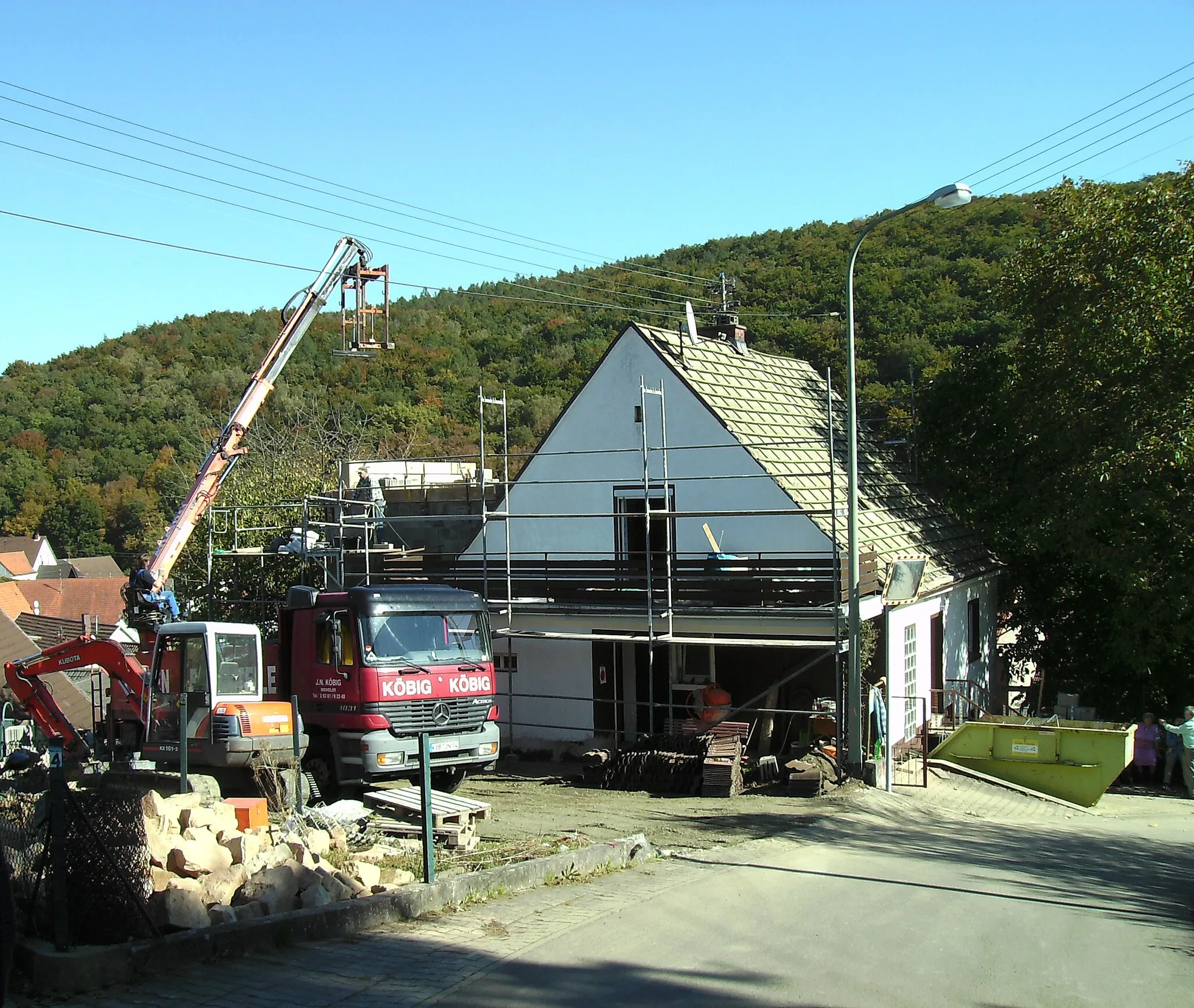 Photo showing: Baustelle: Umbauarbeiten an einem Privathaus