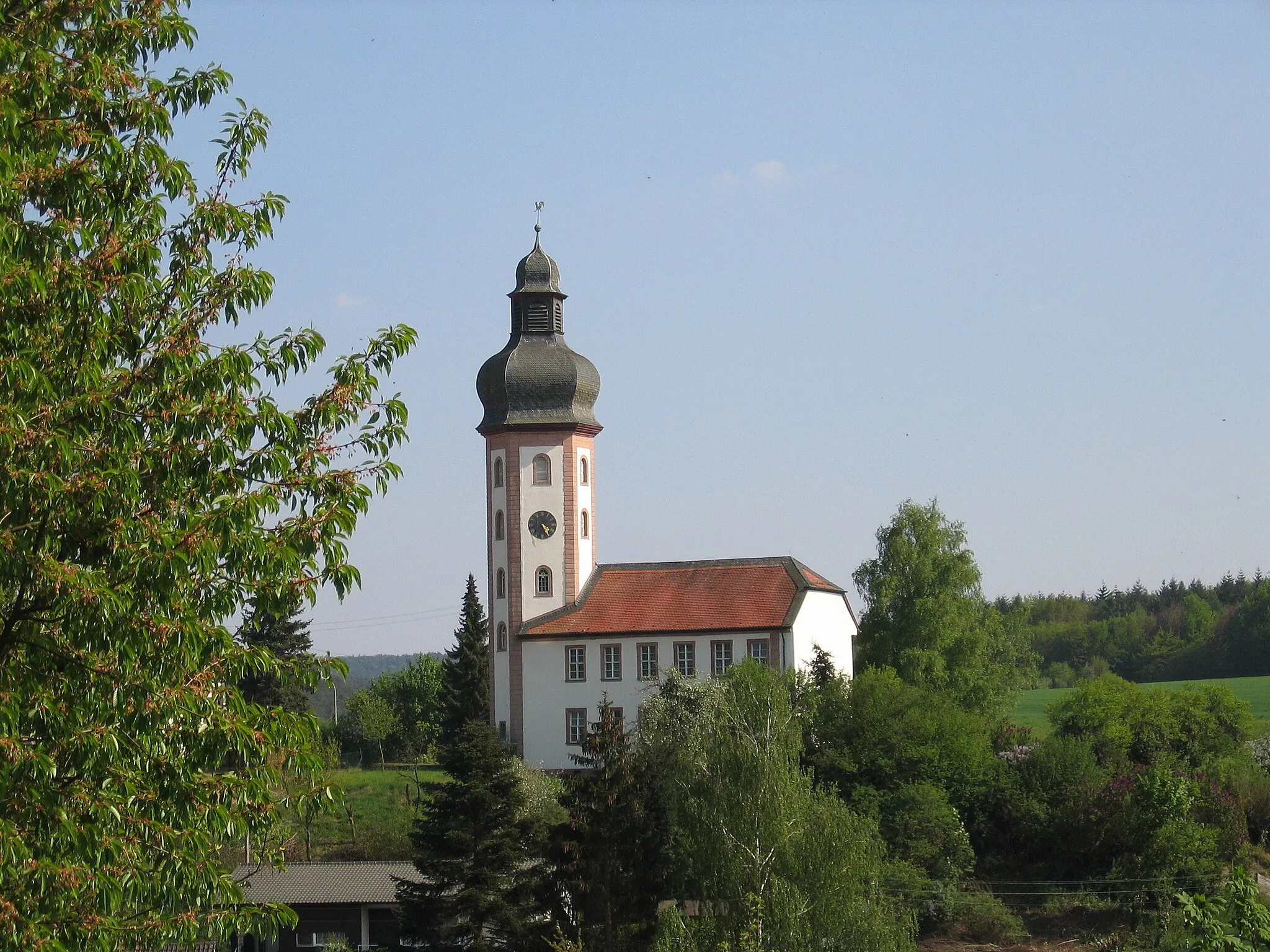 Photo showing: Schloßkirche Neuhemsbach, Nordseite