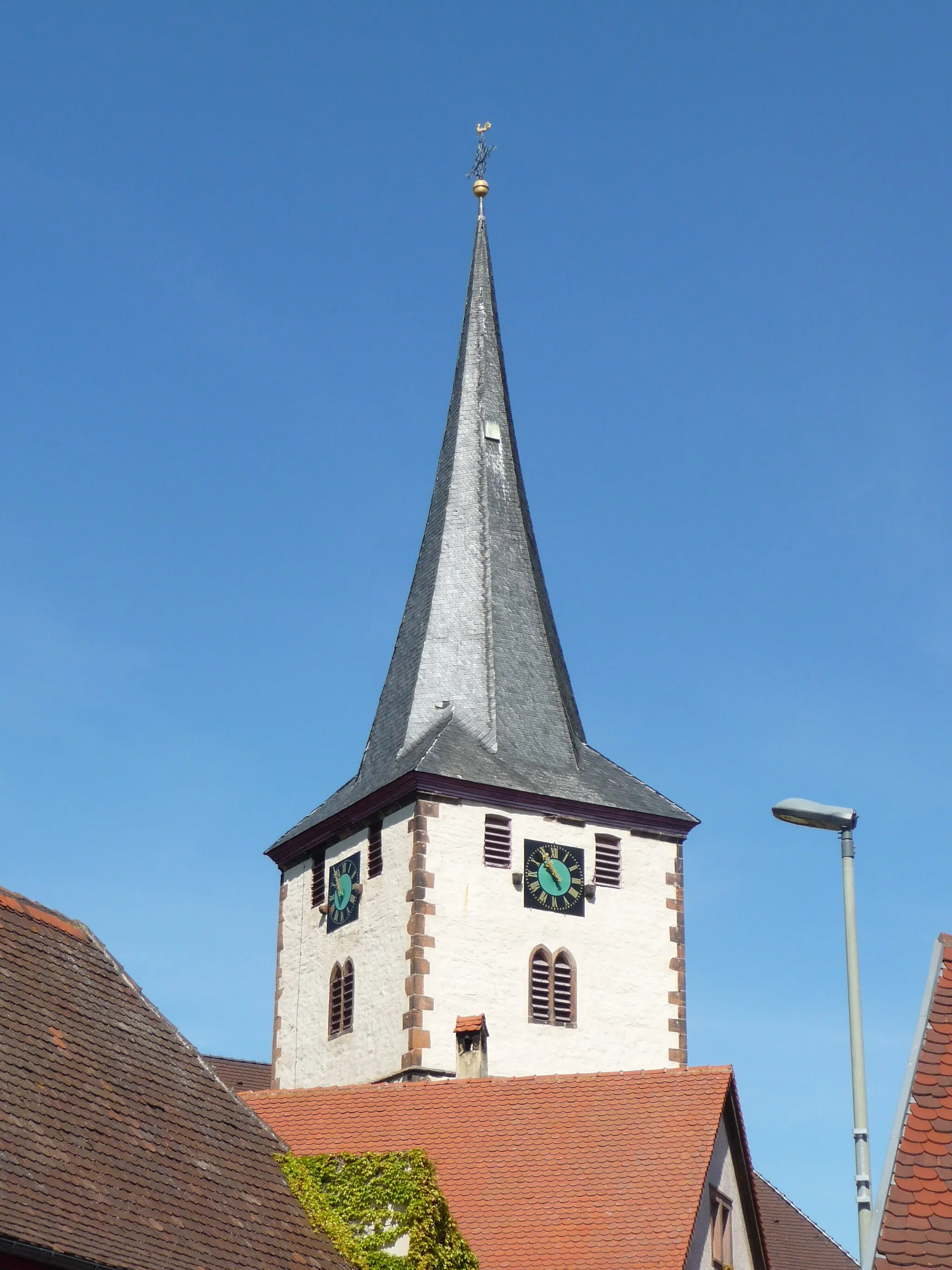 Photo showing: Die St.-Bartholomäus-Kirche ist eine aus dem 18. Jahrhundert stammende, barocke Kirche des Bistums Speyer in der Gemeinde Laumersheim (Rheinland-Pfalz).