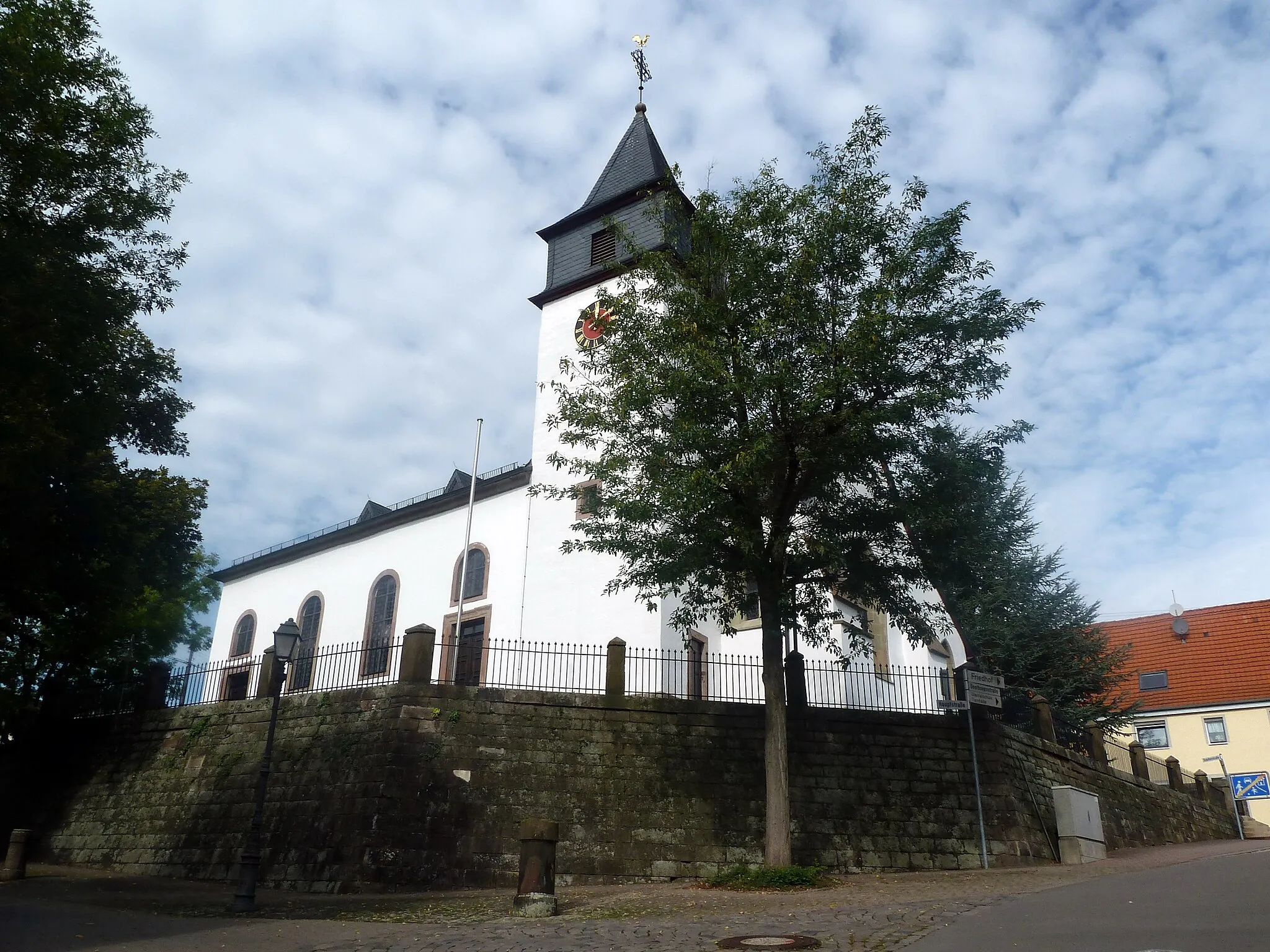 Photo showing: Die Reformierte Kirche in Gimsbach wurde um 1747 erbaut