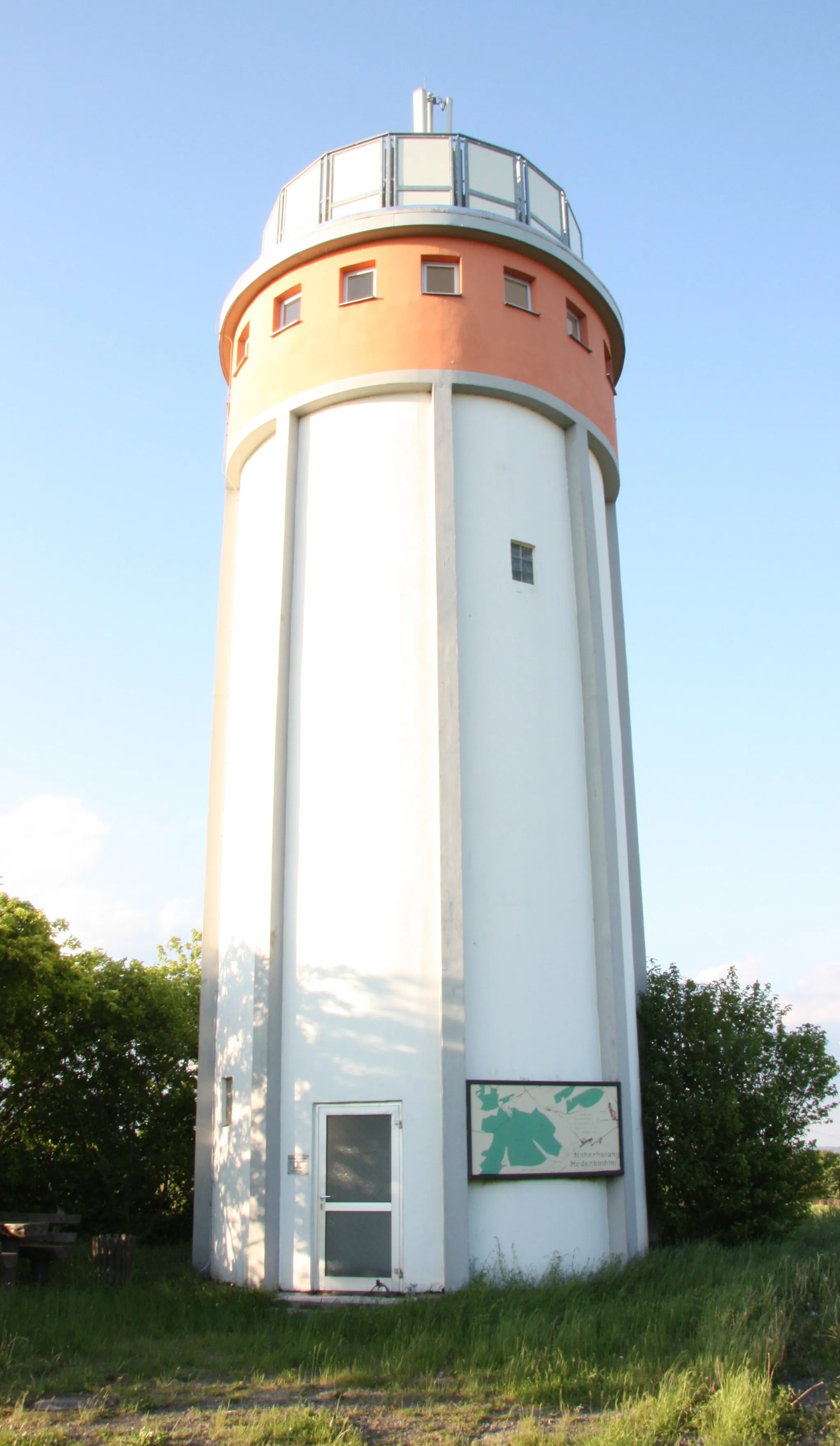 Photo showing: Wasserturm beim Henschtaler Ortsteil Sangerhof (Landkreis Kusel).