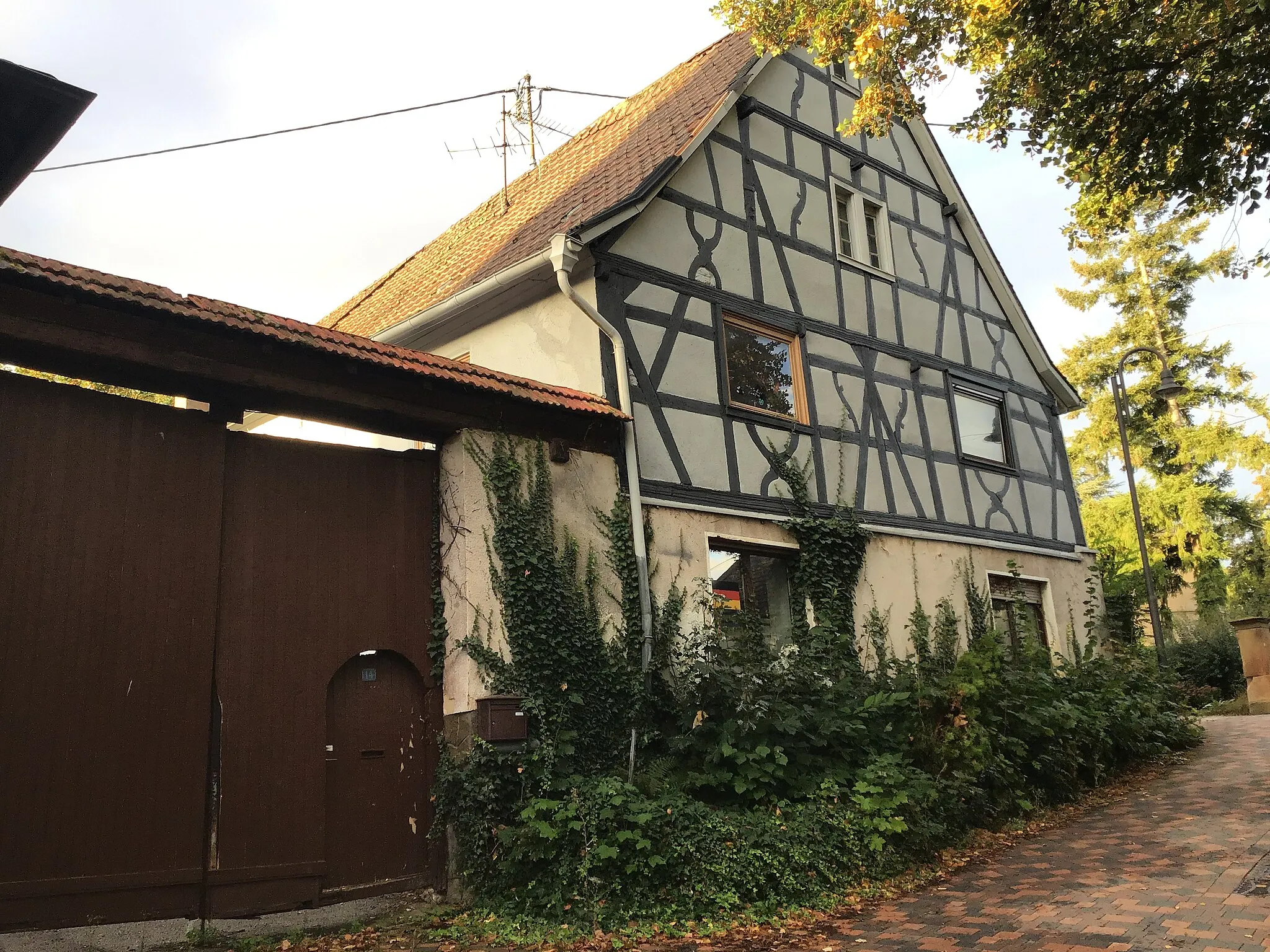 Photo showing: Fachwerkhaus Kirchgasse 14 in 55595 Weinsheim Straßenansicht