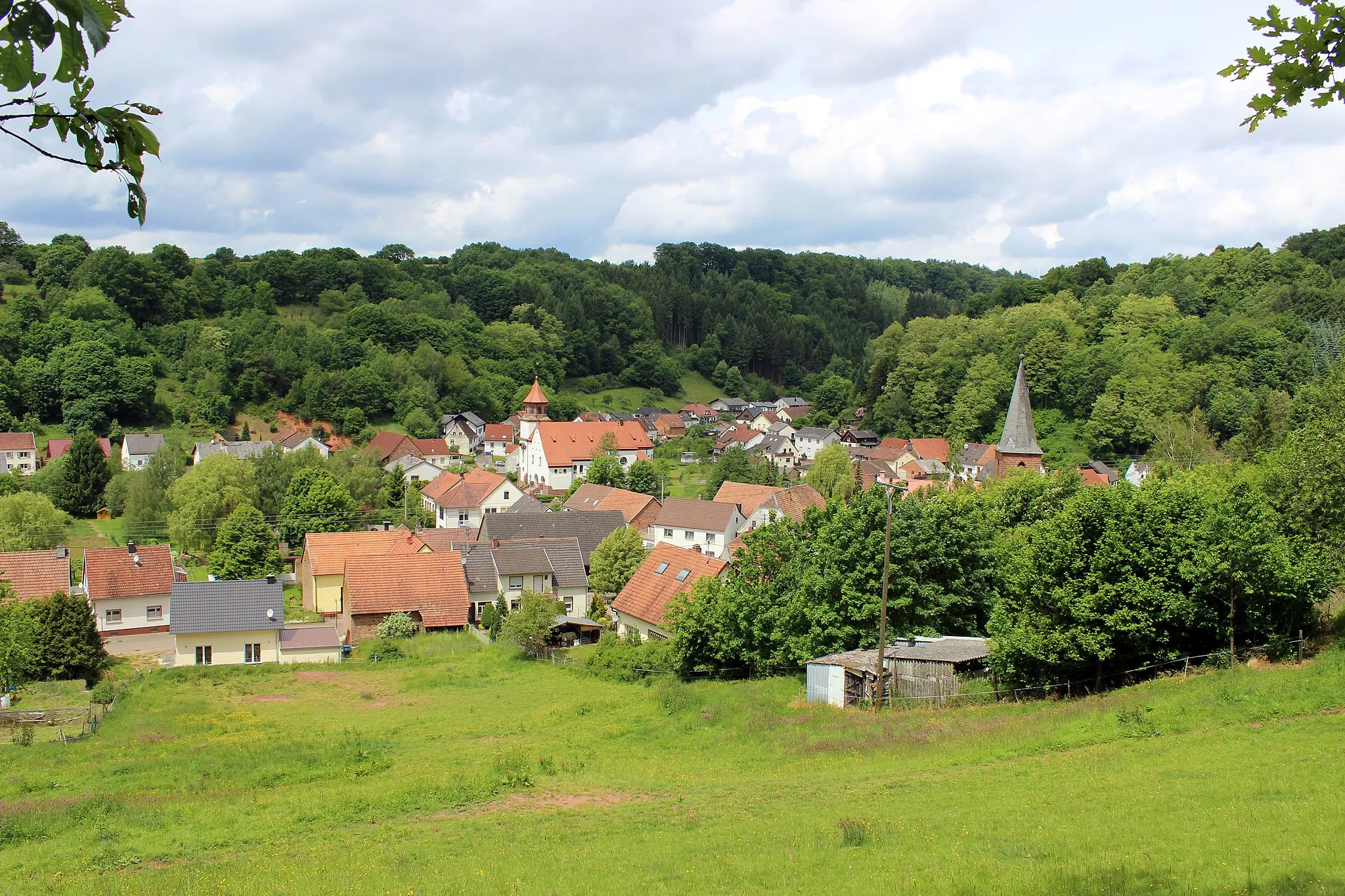 Photo showing: Ansicht von Wiesbach (Pfalz), Landkreis Südwestpfalz, Rheinland-Pfalz