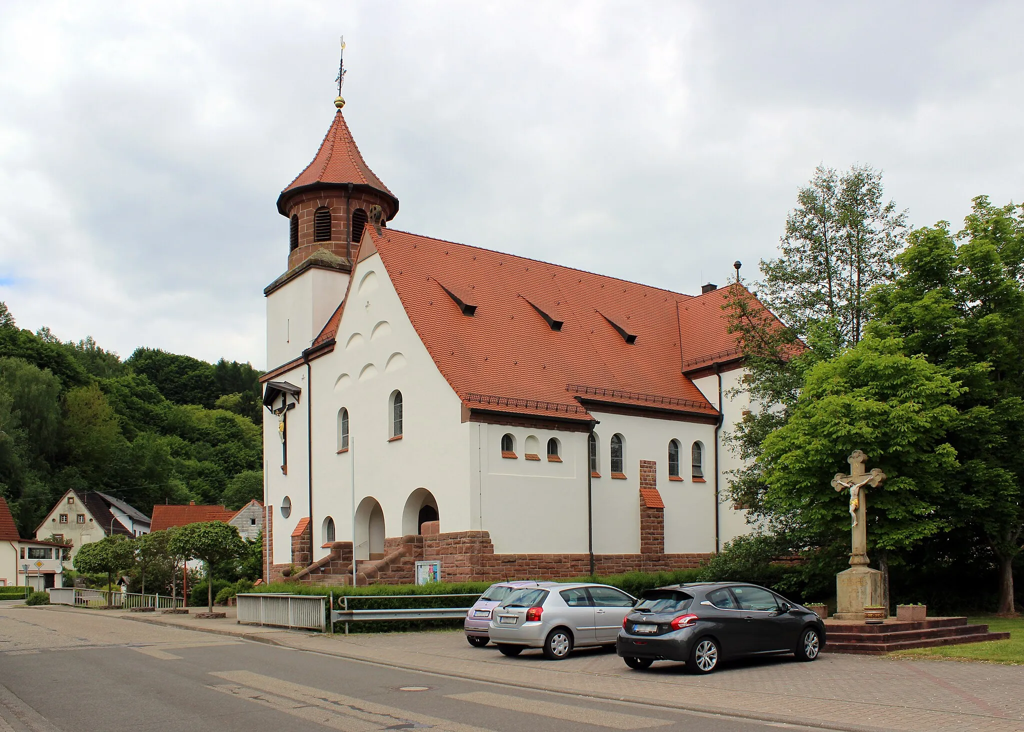 Photo showing: Katholische Pfarrkirche Mariä Himmelfahrt in Wiesbach (Pfalz), Landkreis Südwestpfalz, Rheinland-Pfalz