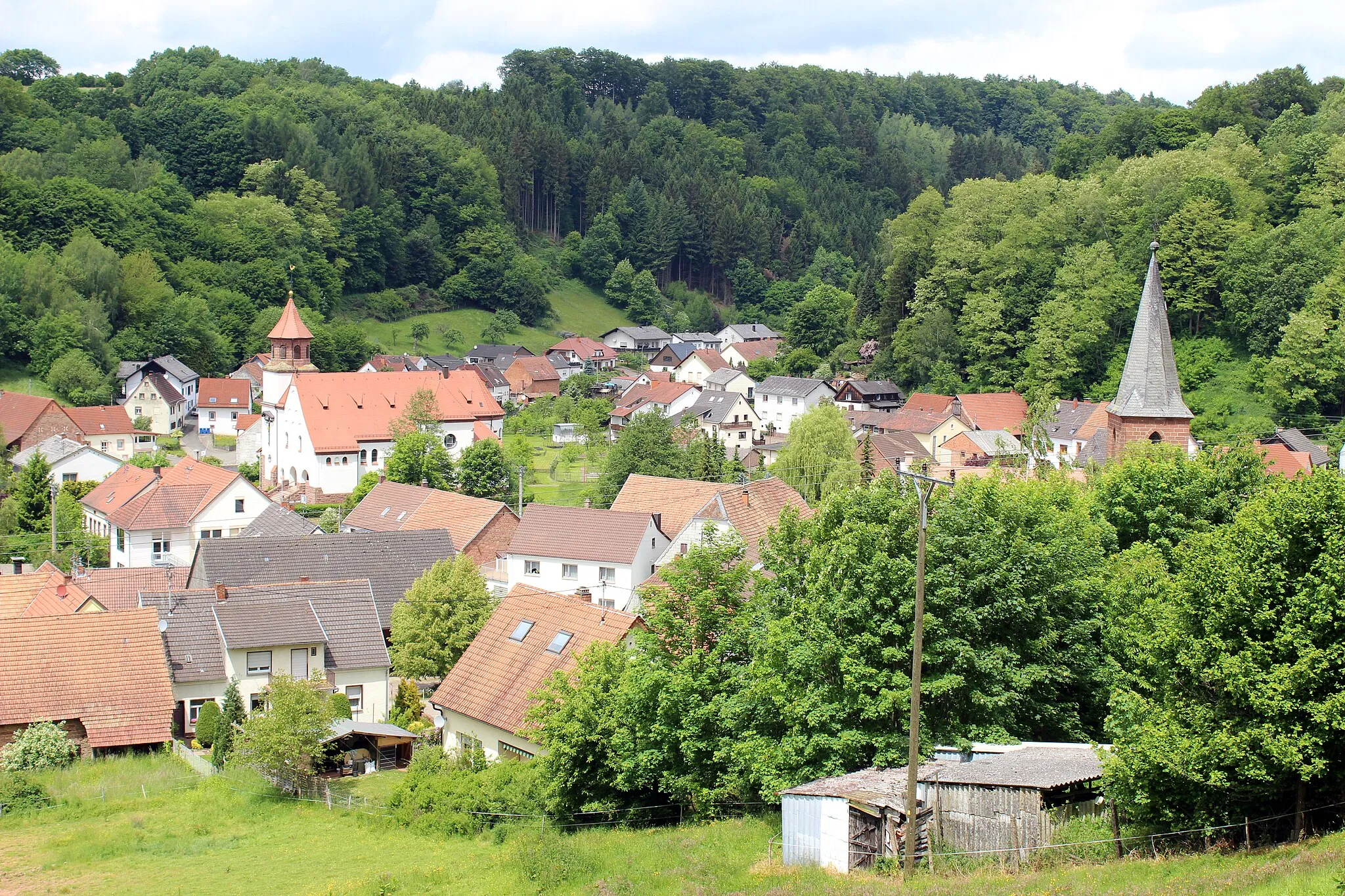 Photo showing: Ansicht von Wiesbach (Pfalz), Landkreis Südwestpfalz, Rheinland-Pfalz