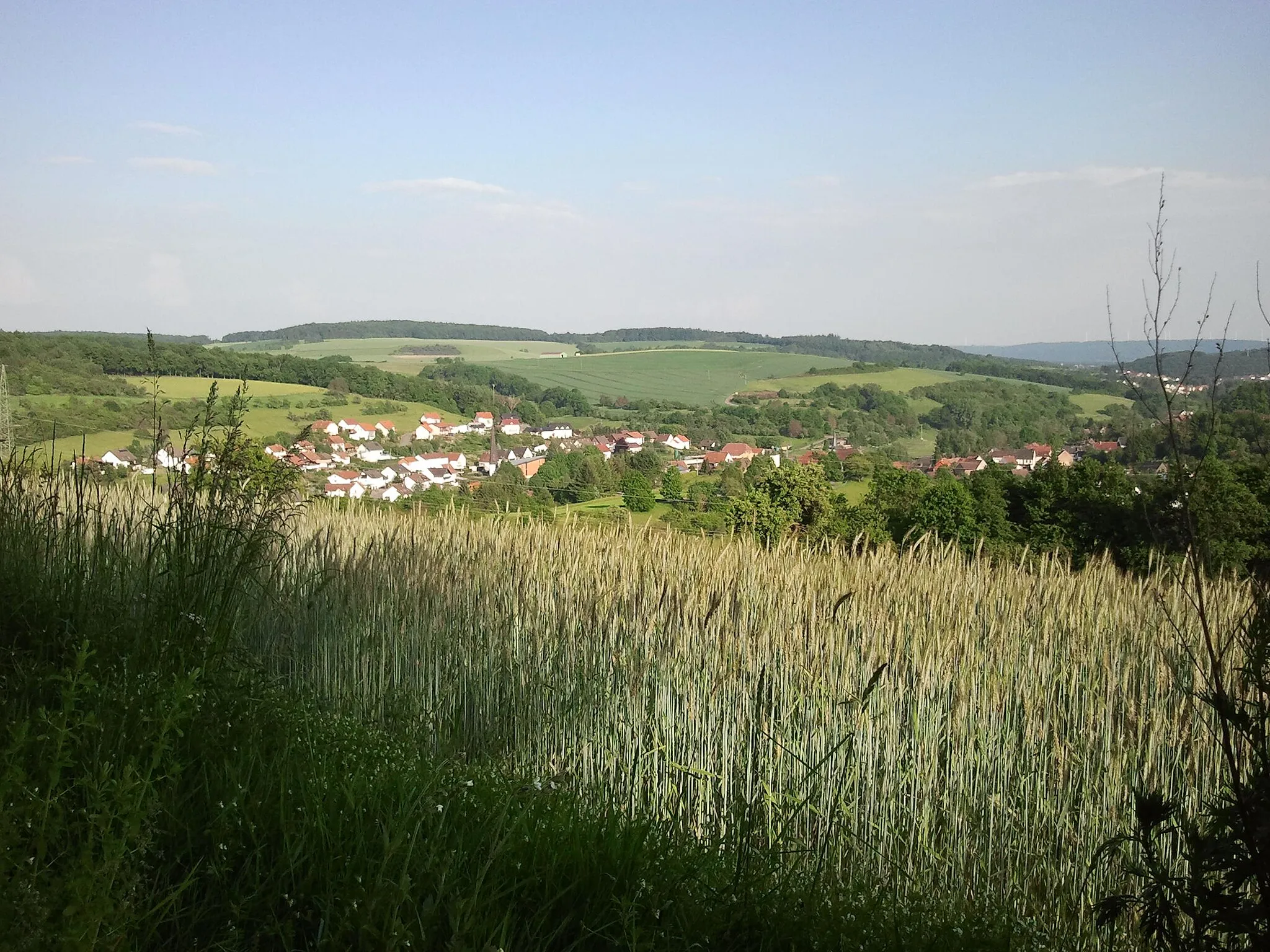 Photo showing: Blick auf Ohmbach von "de Platt".