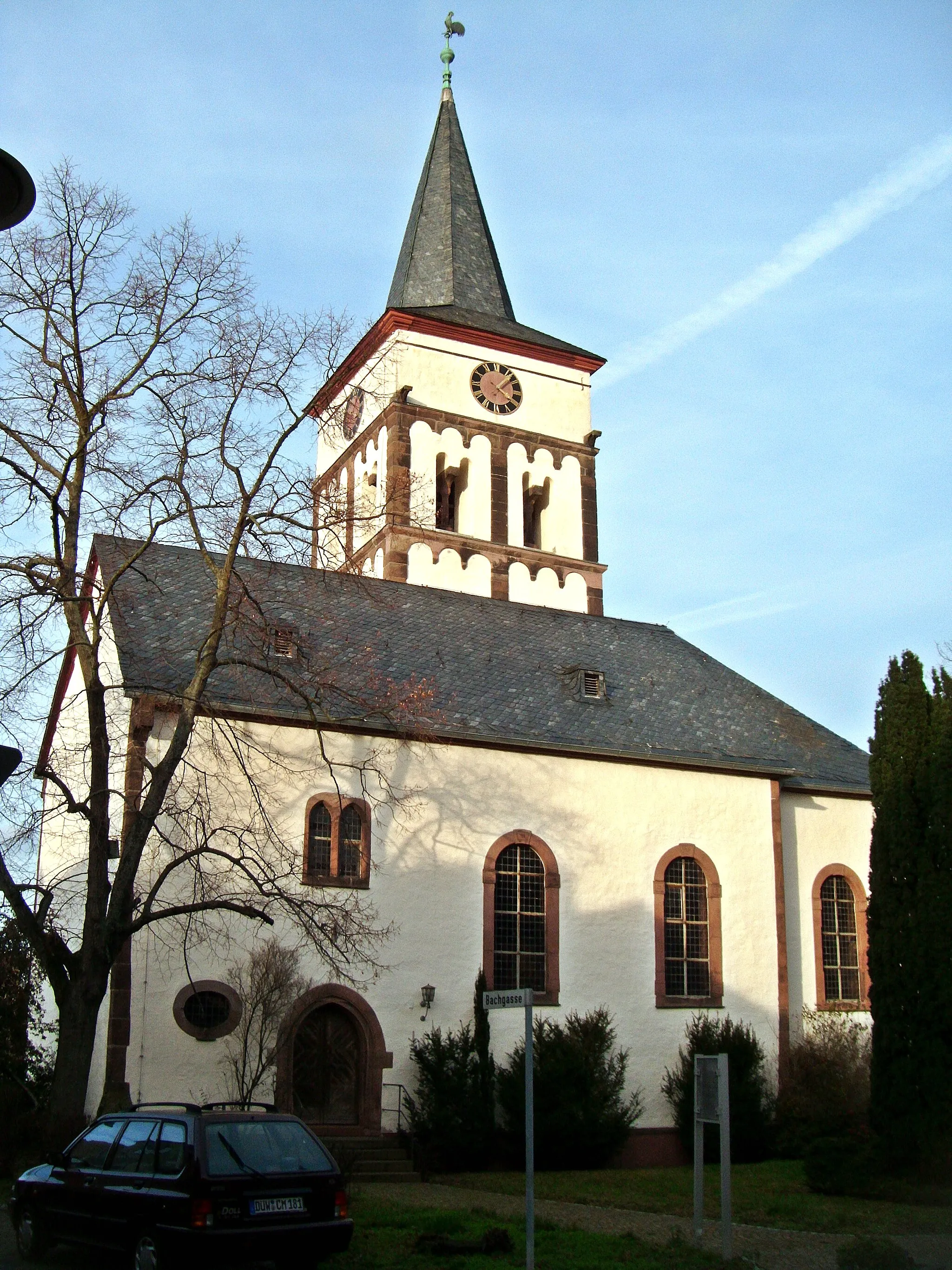 Photo showing: Prot. Kirche St. Stephan, in Obrigheim, Ortsteil Albsheim