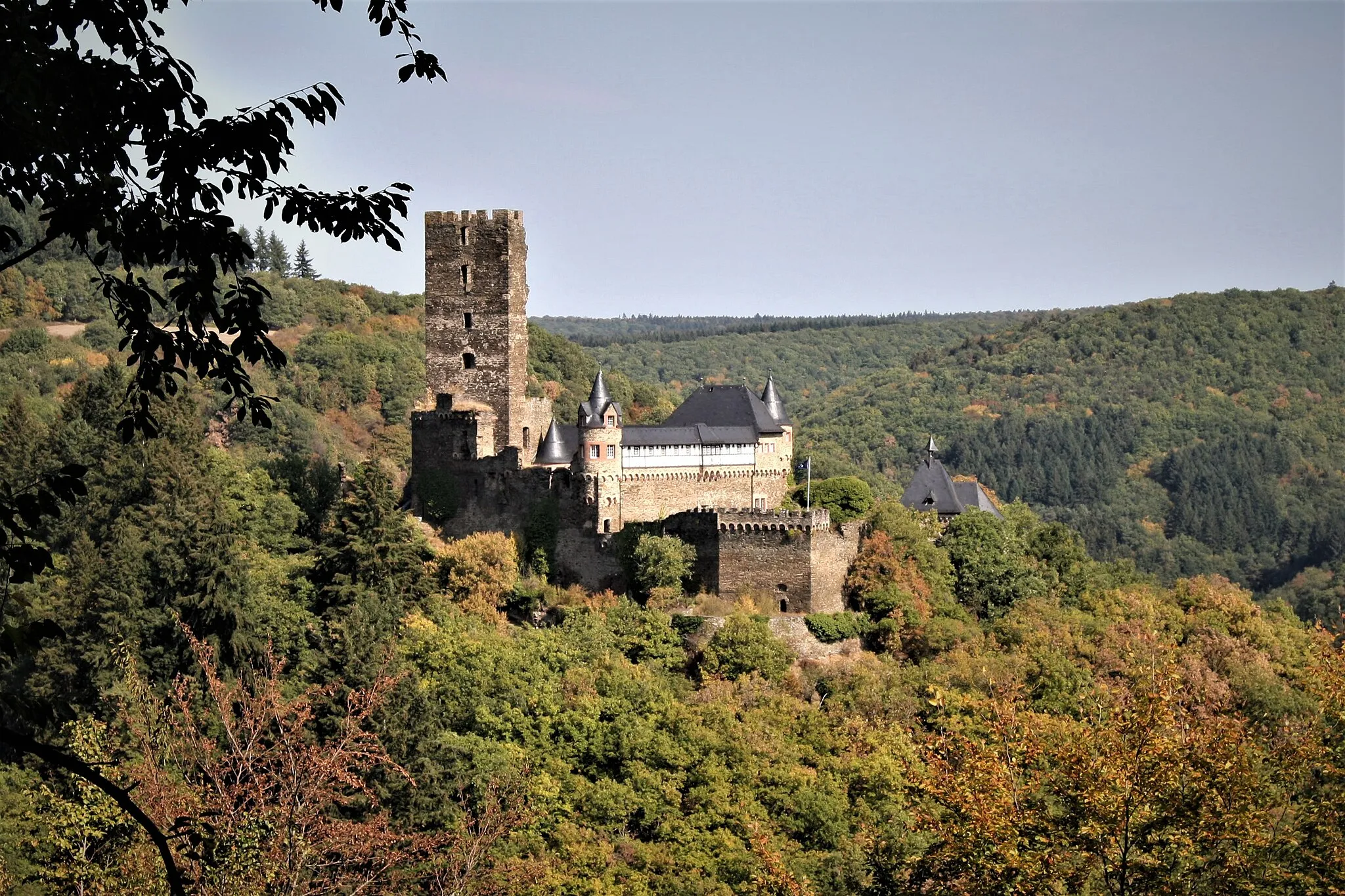 Photo showing: Sauerburg über Sauerthal Nähe Lorch / Rhein