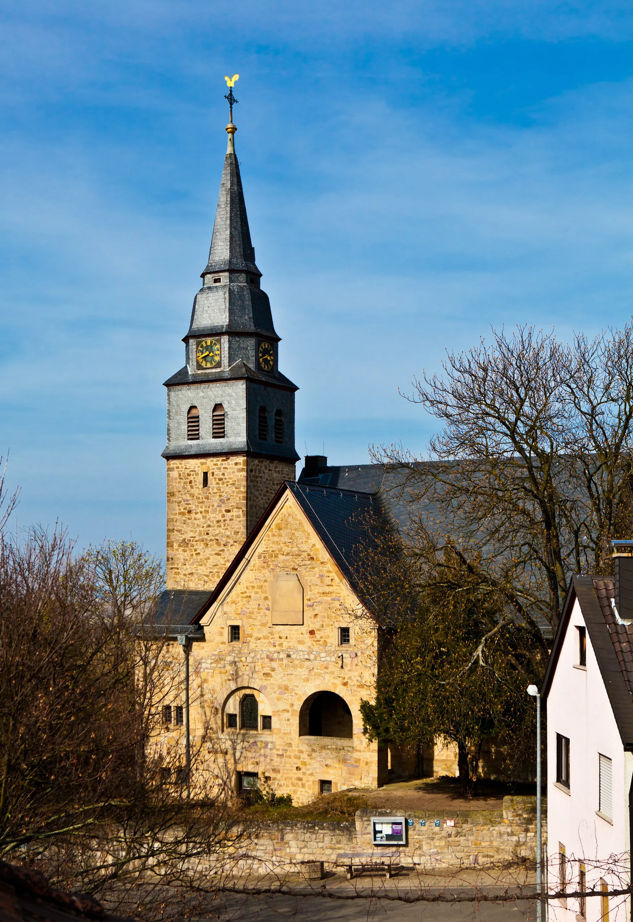 Photo showing: protestant church in Lonsheim, Germany
