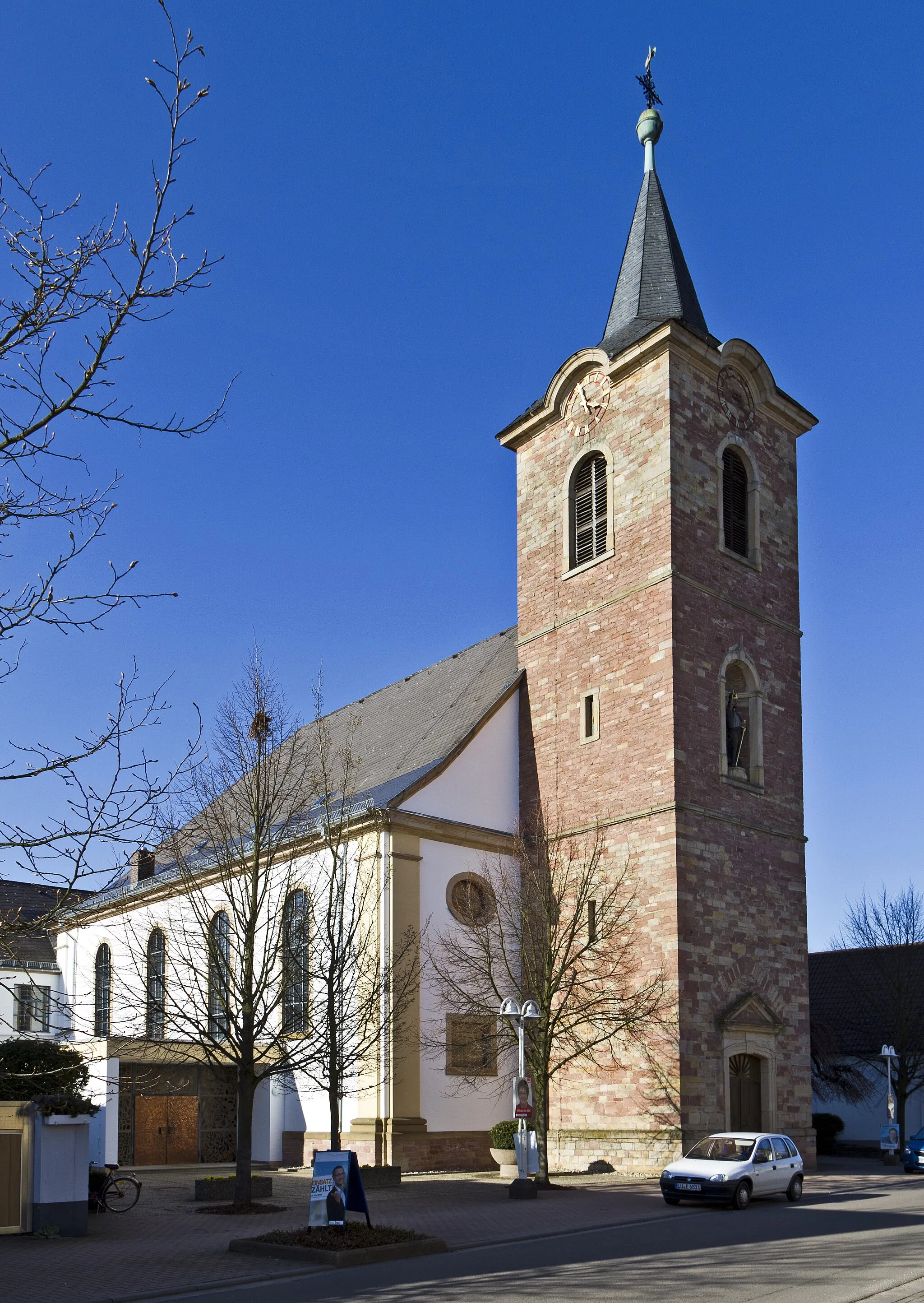 Photo showing: Römerberg (Pfalz), Gemeindeteil Heiligenstein, katholische Pfarrkirche St. Sigismund