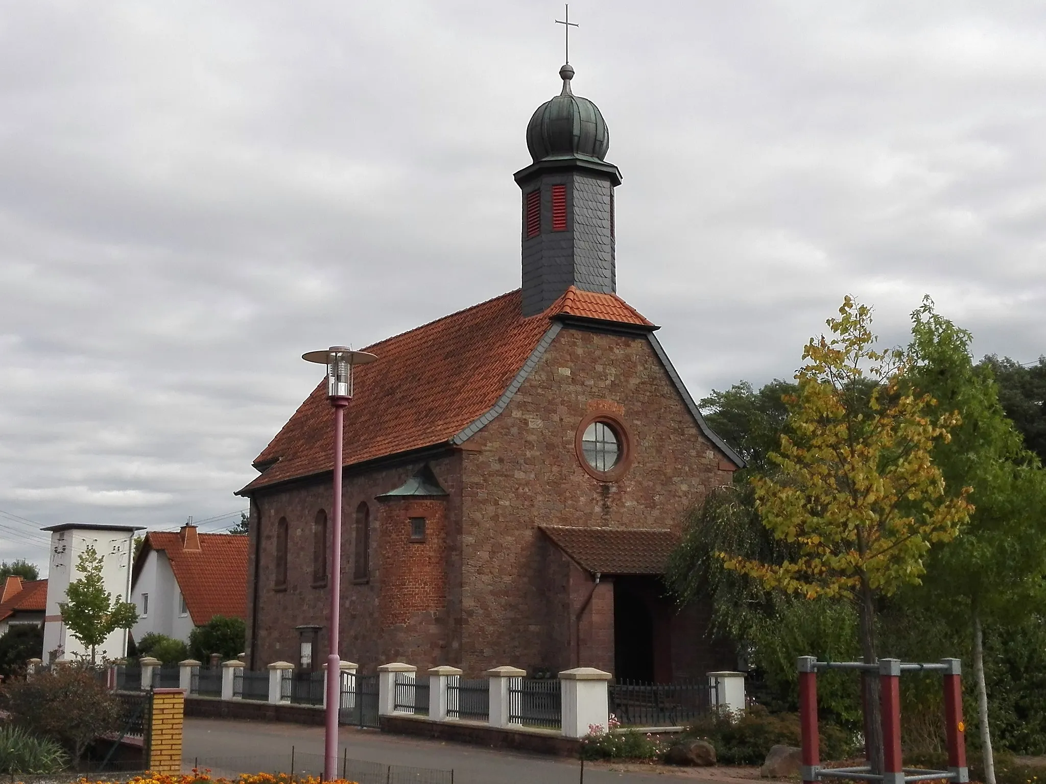 Photo showing: Sandsteinquaderbau, 1930, Architekt Hans Seeberger, Kaiserslautern