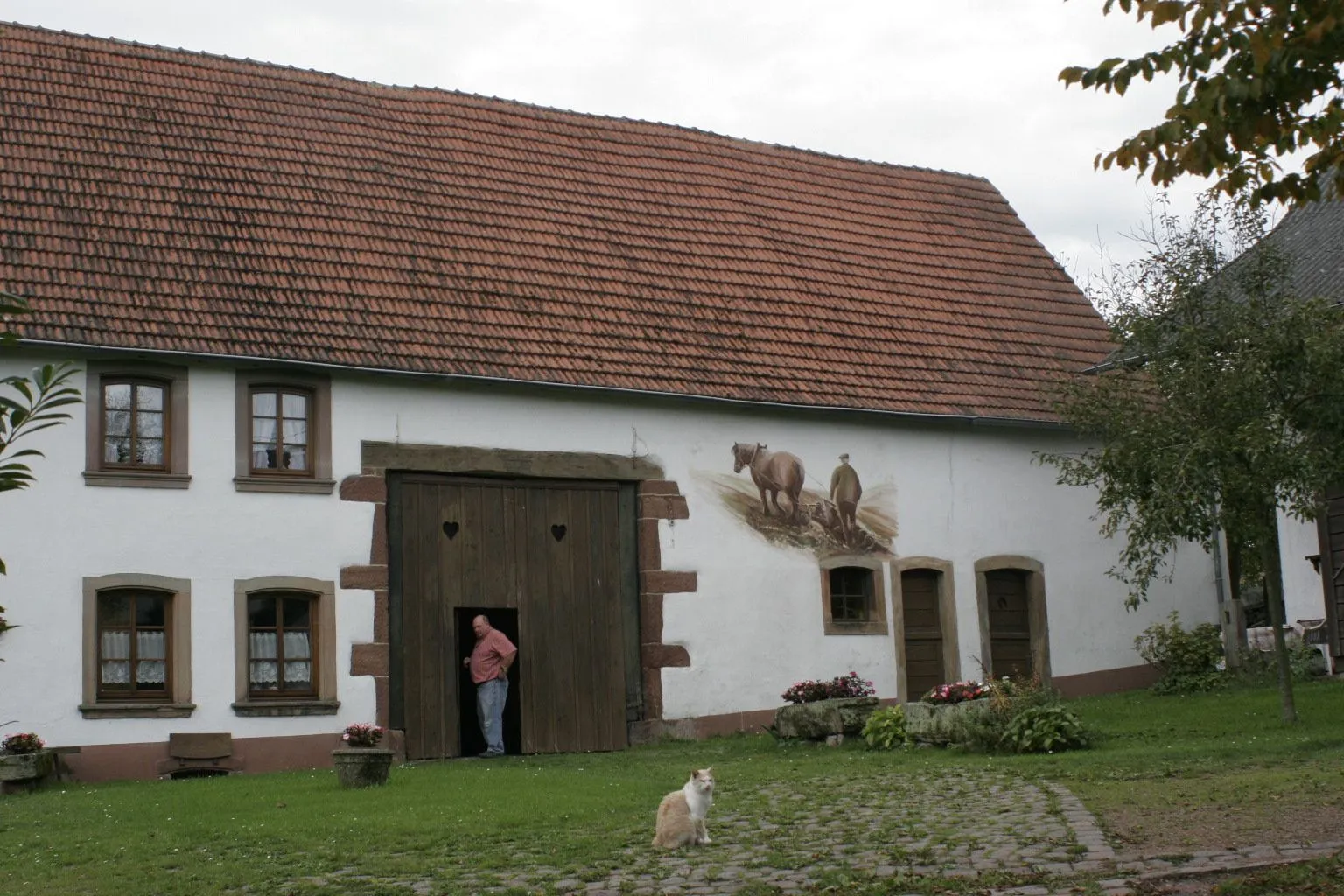 Photo showing: Quereinhaus in Kleinbundenbach
