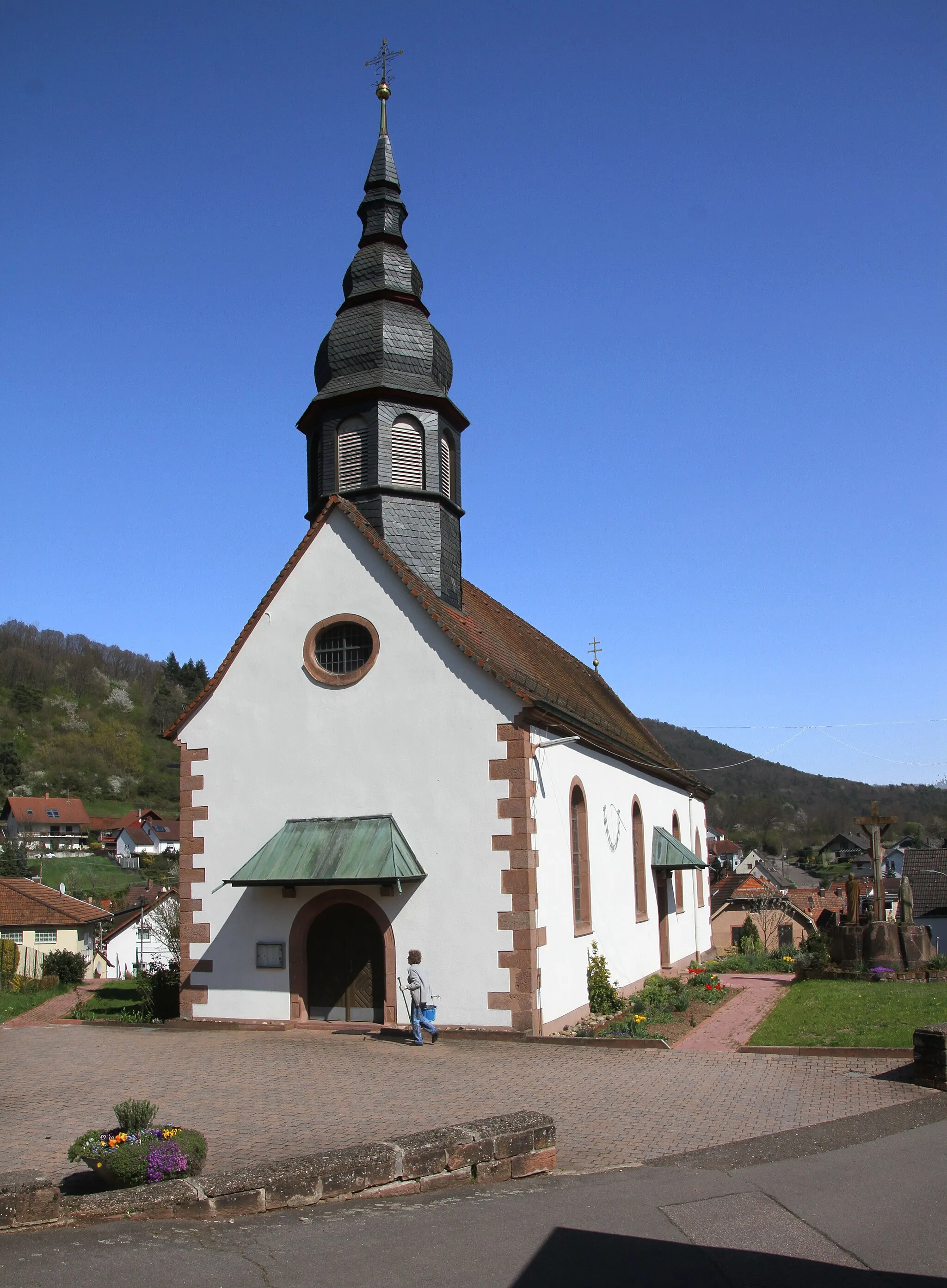 Photo showing: Church of Saint Wendelin in Waldhambach.