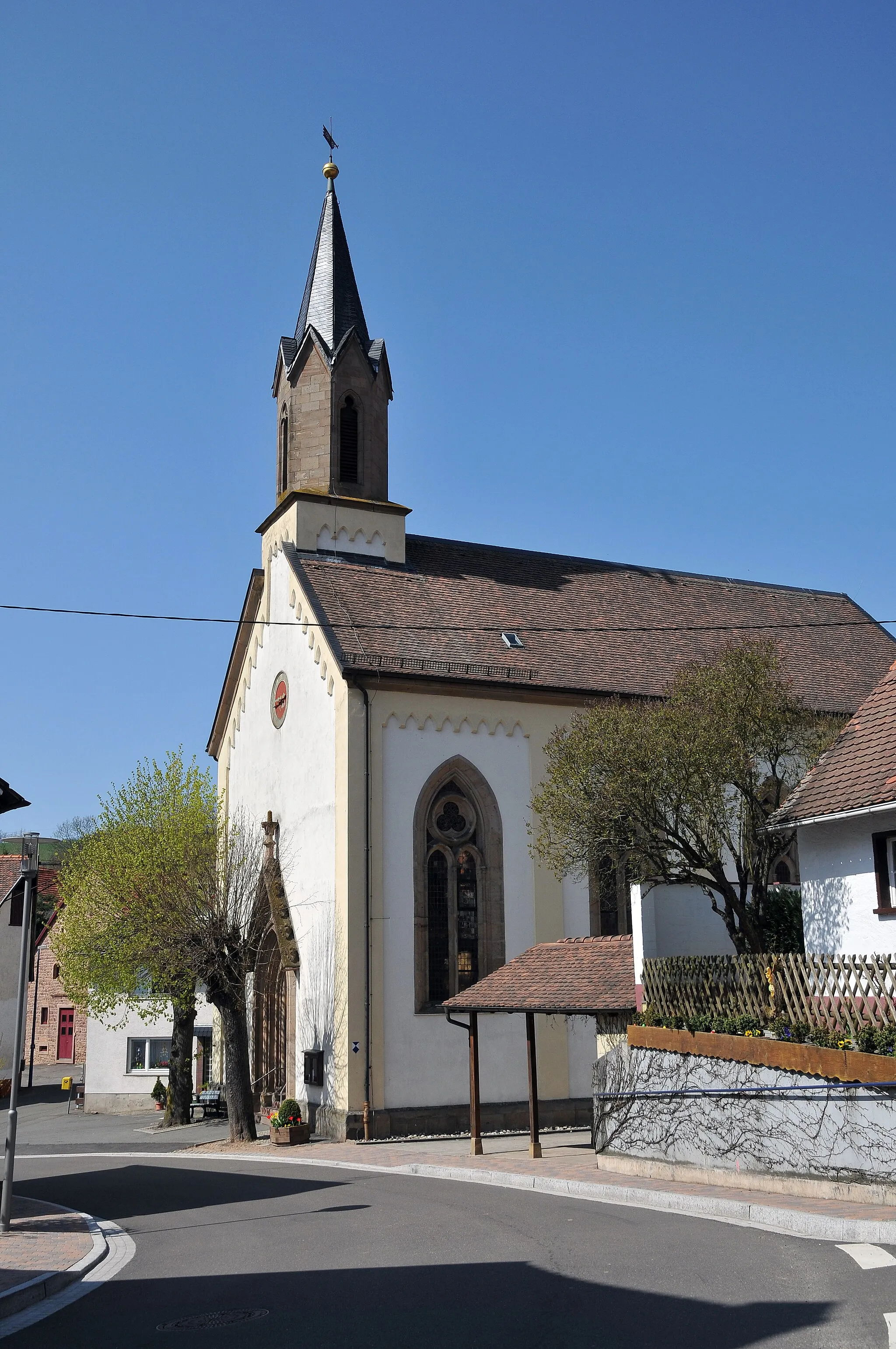 Photo showing: Protestant church of "Marienthal" near Rockenhausen in Rhineland-Palatinate, Germany.