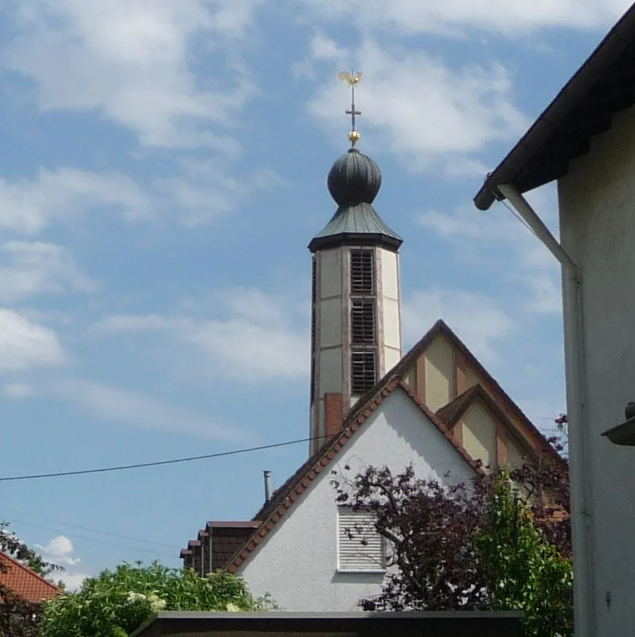 Photo showing: Protestantische Kirche von Heßheim