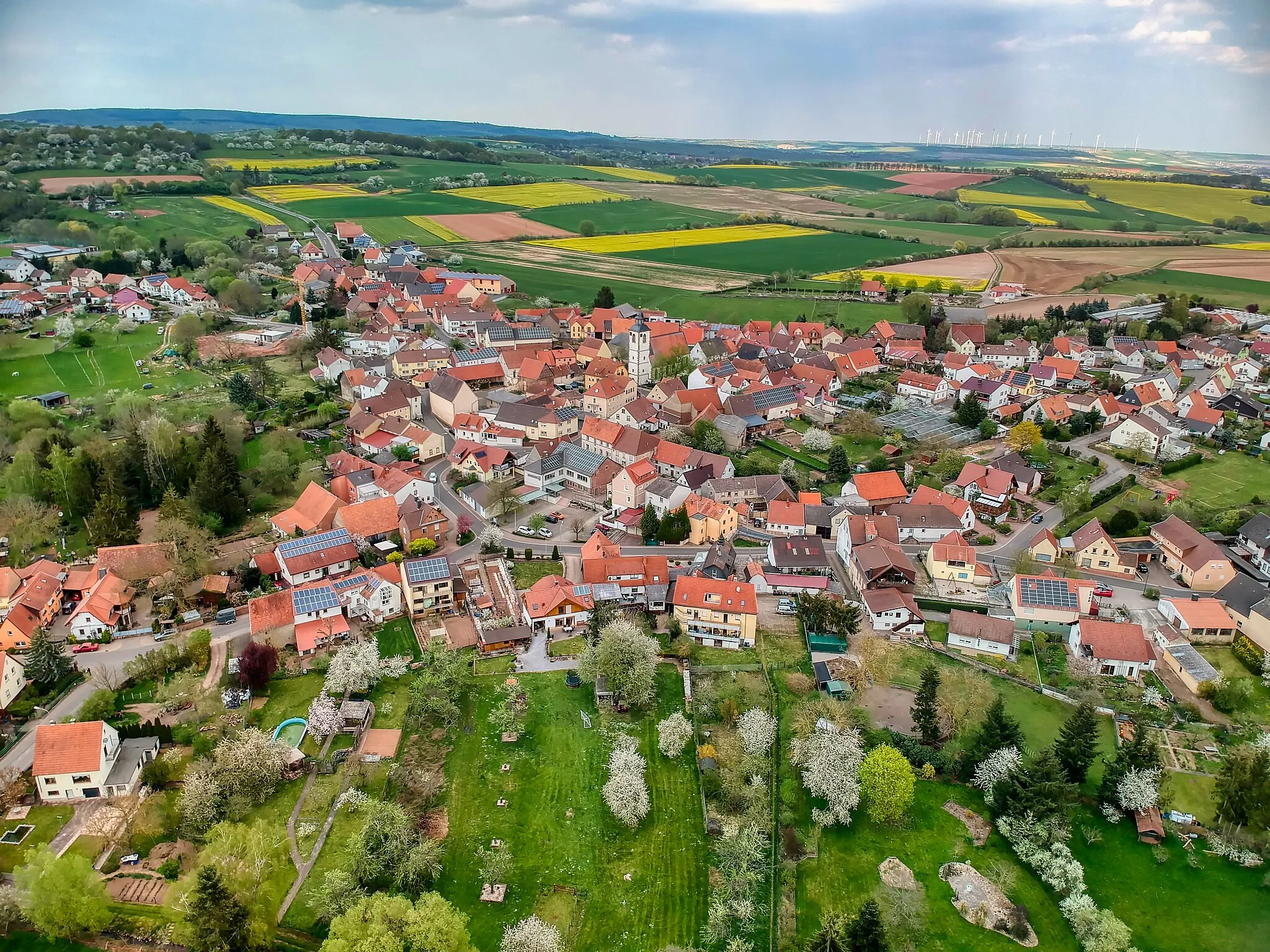 Photo showing: Blick auf Steinbach unterhalb der PVV-Hütte aus ca. 100m Höhe