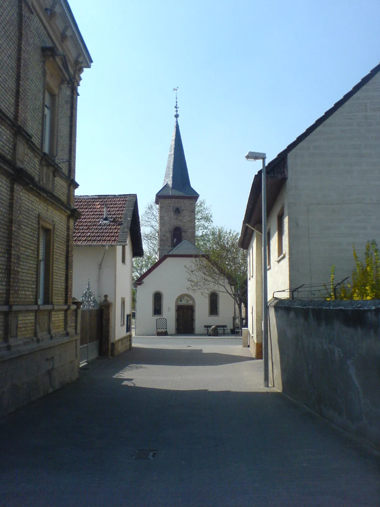 Photo showing: View on the evangelic church of Welgesheim