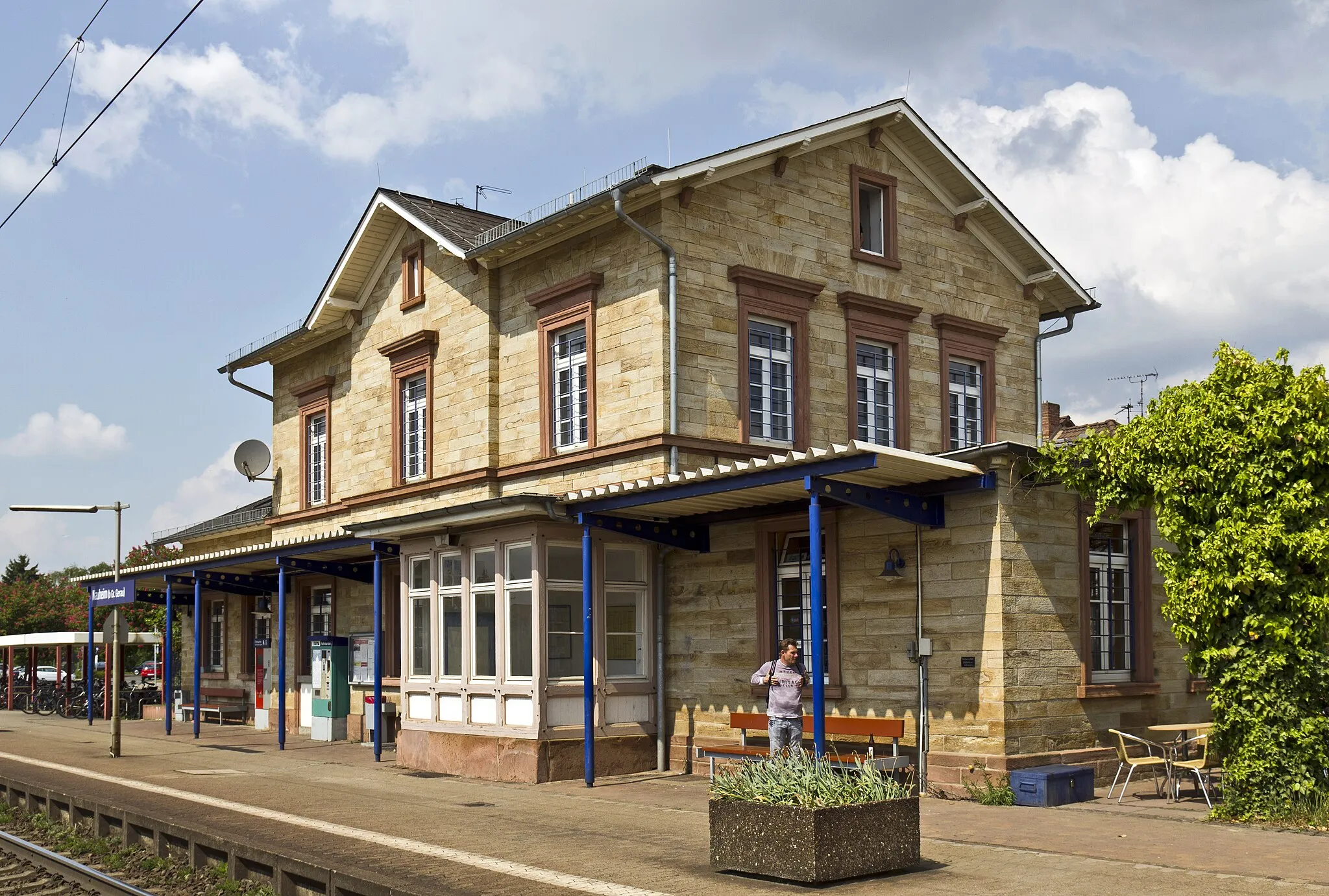 Photo showing: Nauheim, Bahnhof