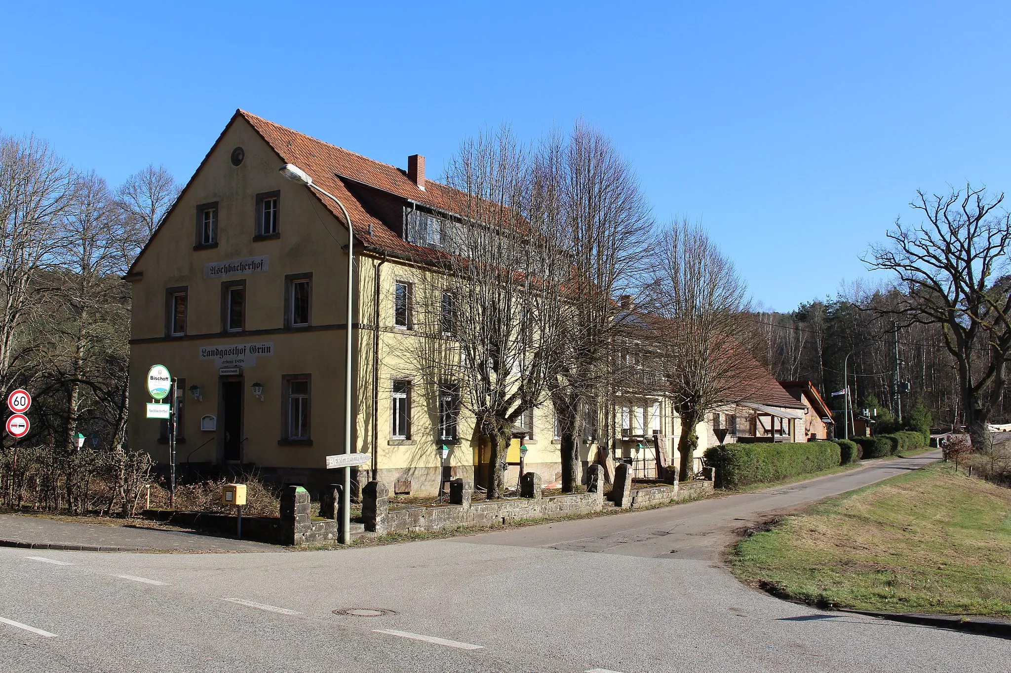 Photo showing: ehemaliger Landgasthof Grün, bezeichnet 1898, Aschbacherhof, Trippstadt