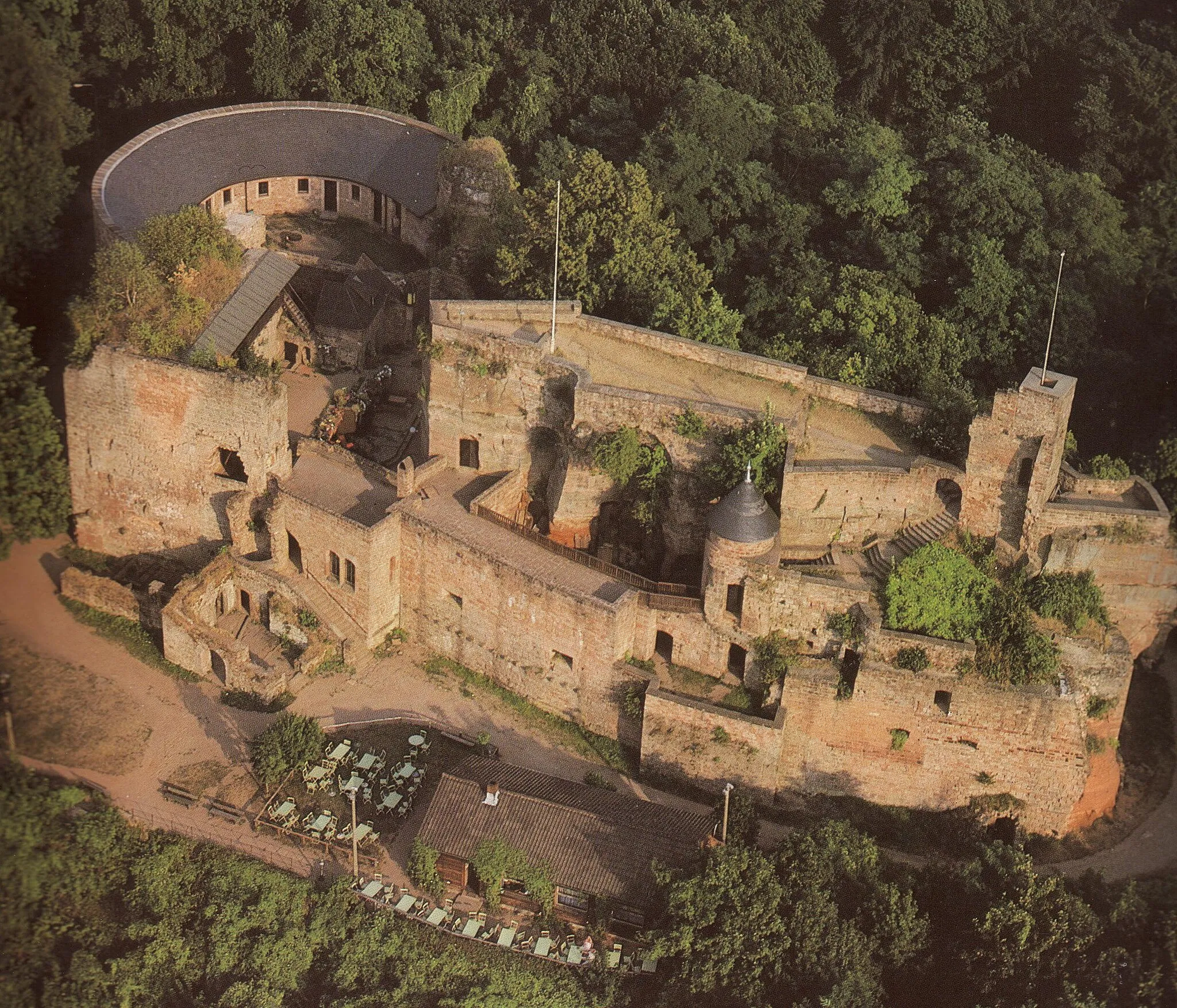 Photo showing: Burg Nanstein "von oben"