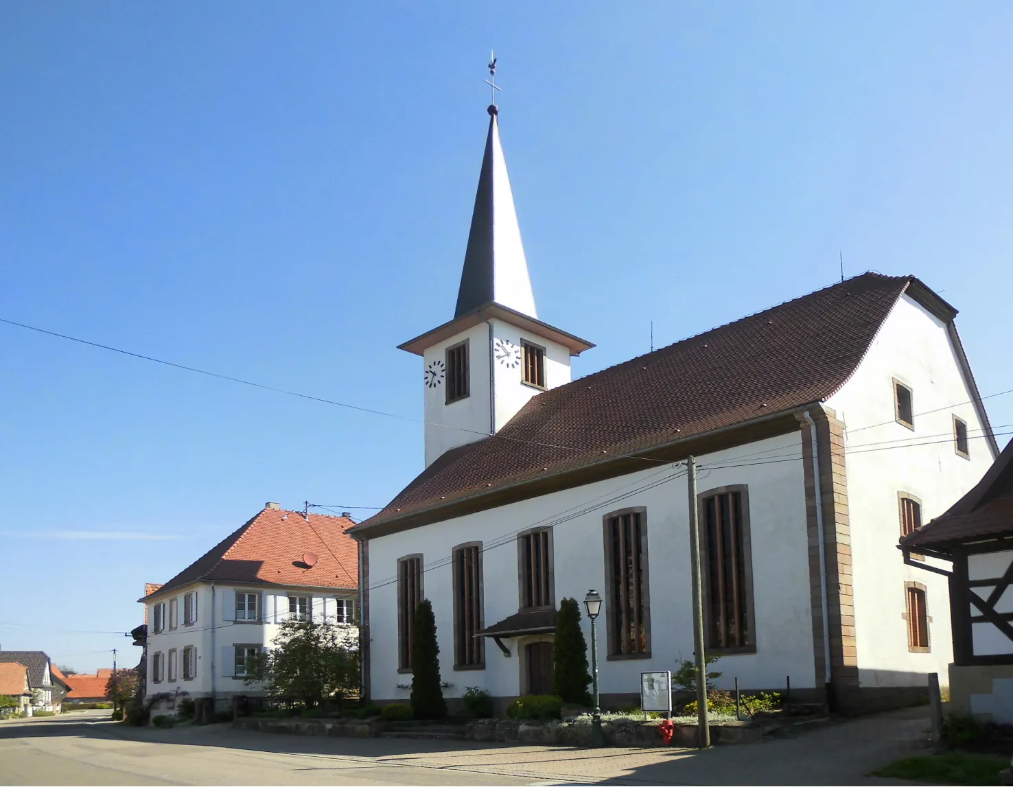 Photo showing: Le temple protestant à Seebach