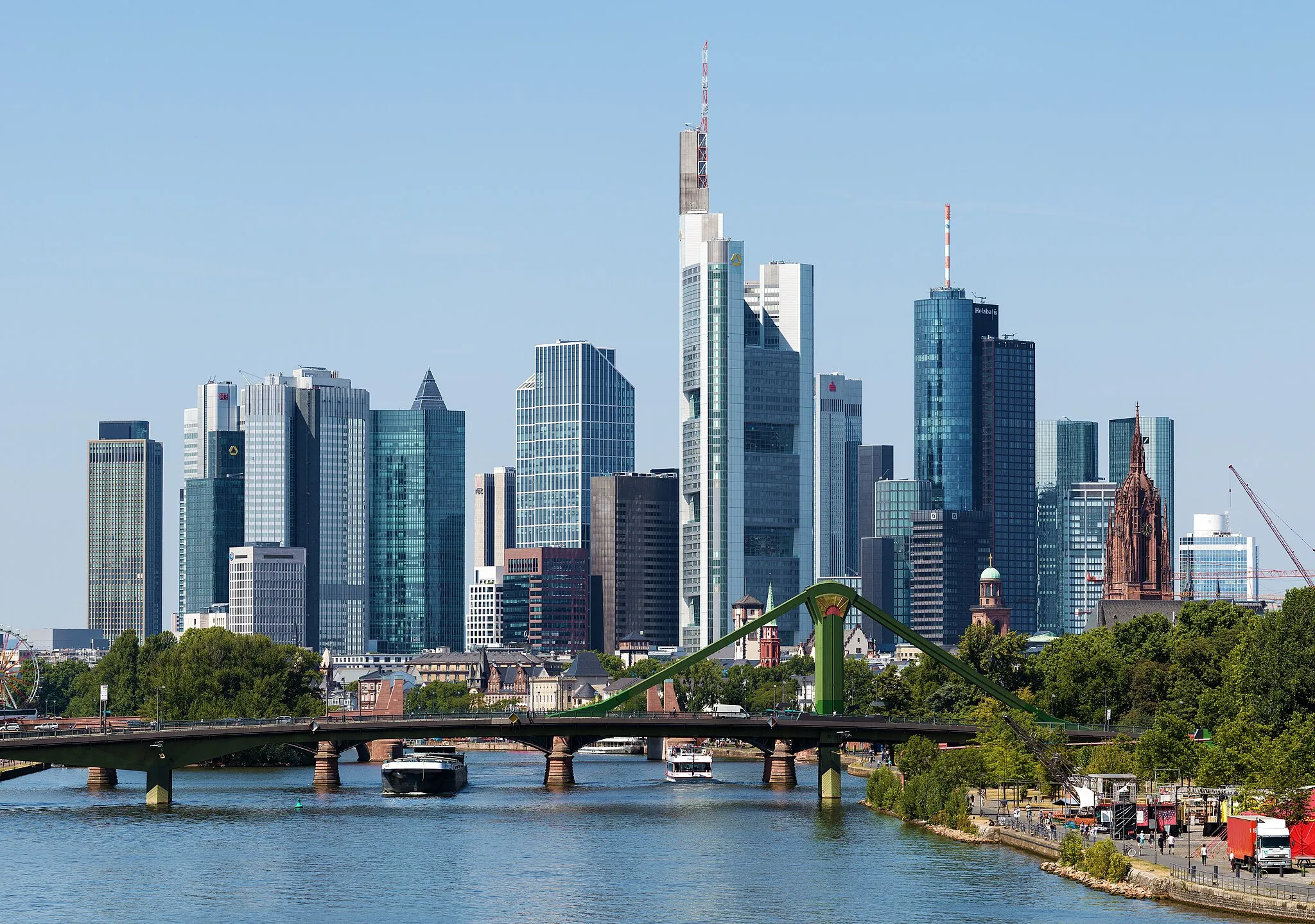 Photo showing: Skyline of Frankfurt am Main, Germany.