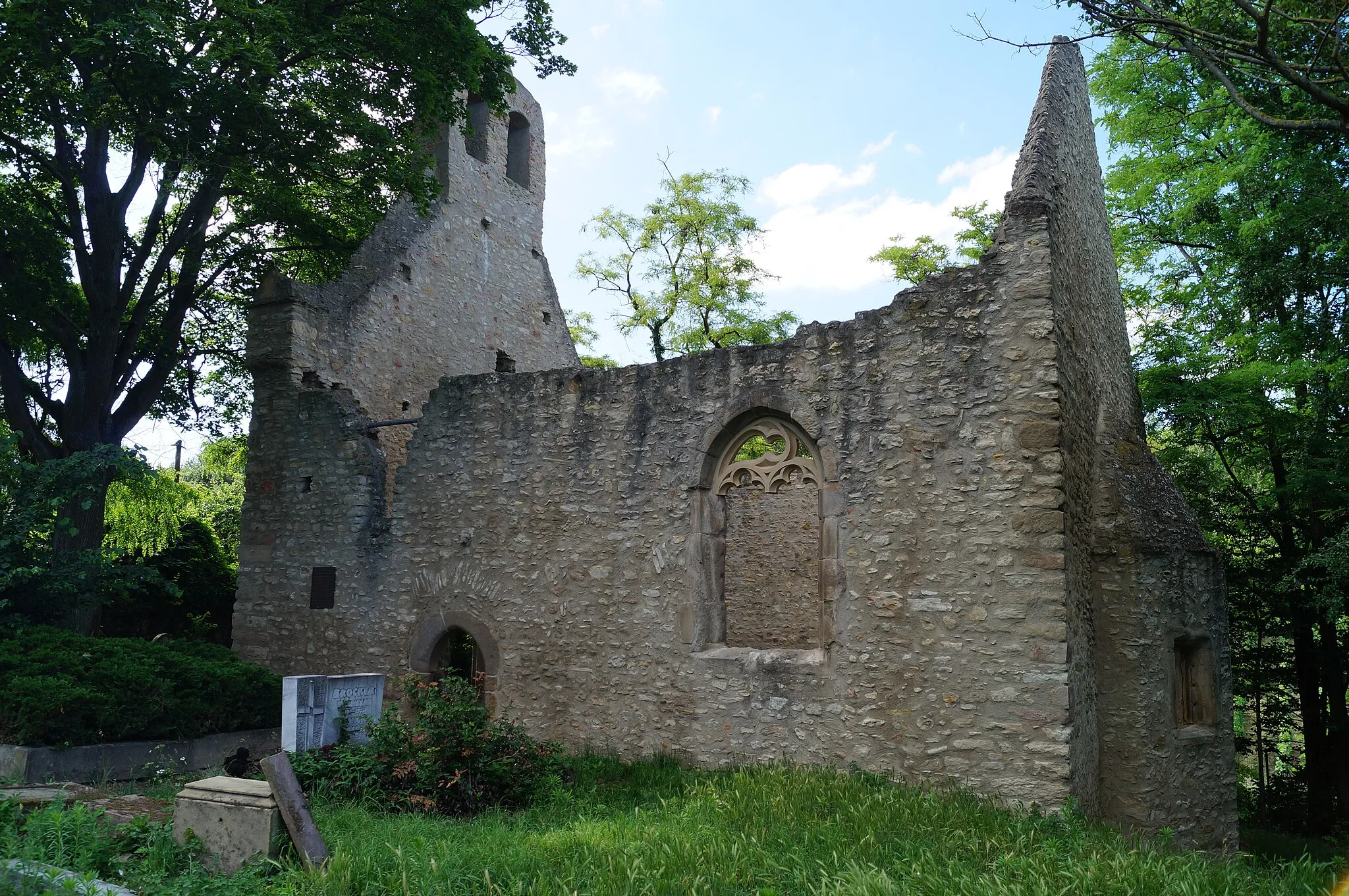 Photo showing: Kirchenruine St. Maria Magdalena und Jakobus in Hangen-Wahlheim (Ortsteil von Alsheim)