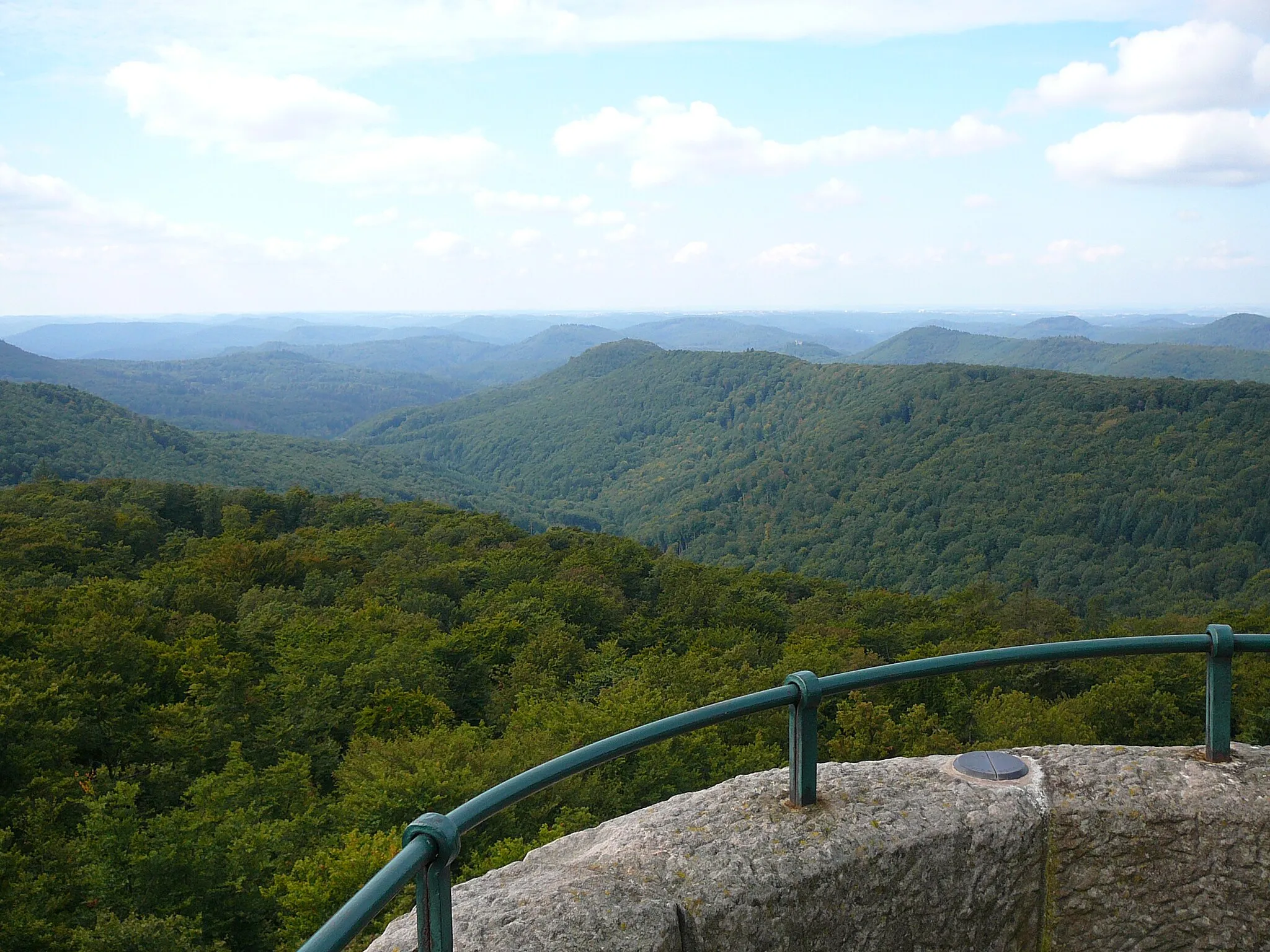 Photo showing: Quellbäche der Lauter: Blick vom Weißenberg ins Wartenbachtal