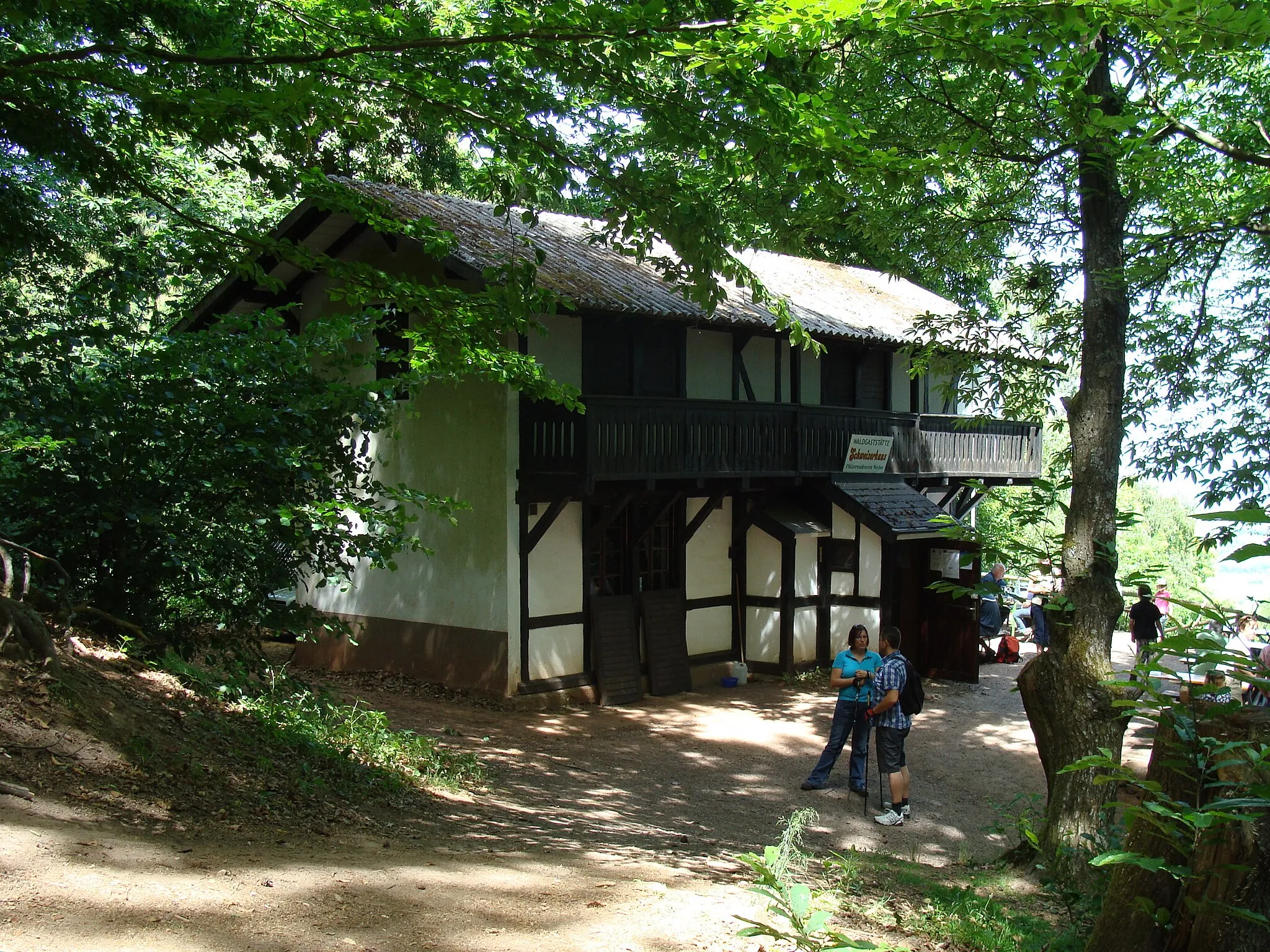 Photo showing: Hut Schweizerhaus near Weyher in palatinate forest