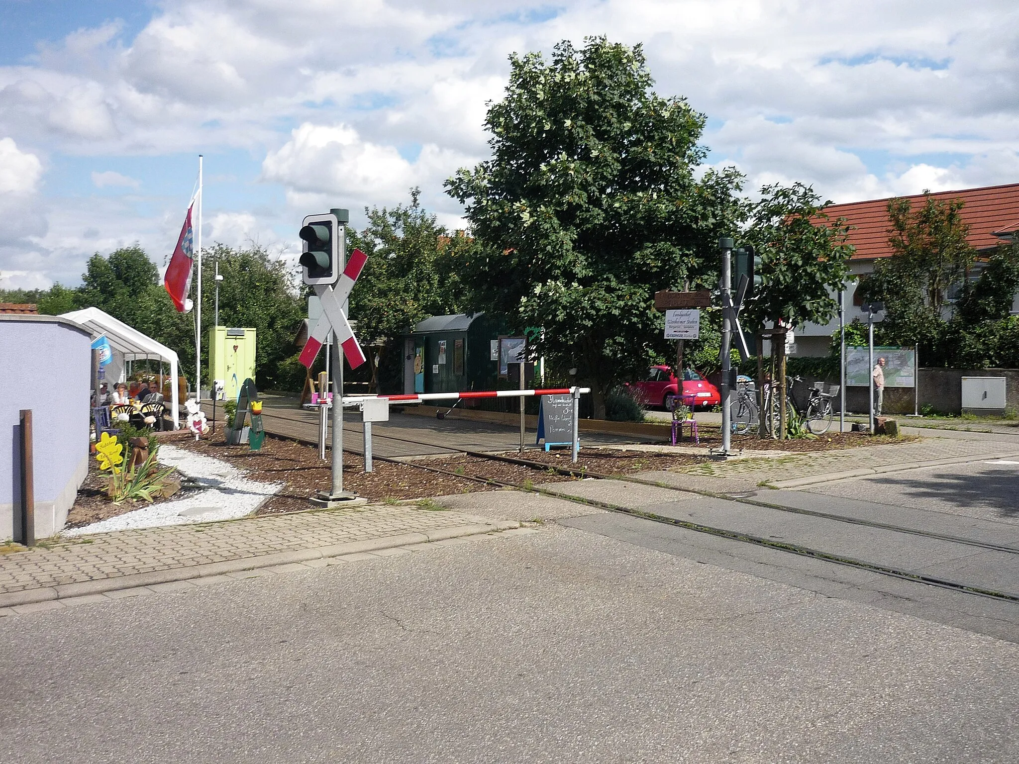 Photo showing: Die Draisinenstation Westheim, an der Hauptstraße gelegen