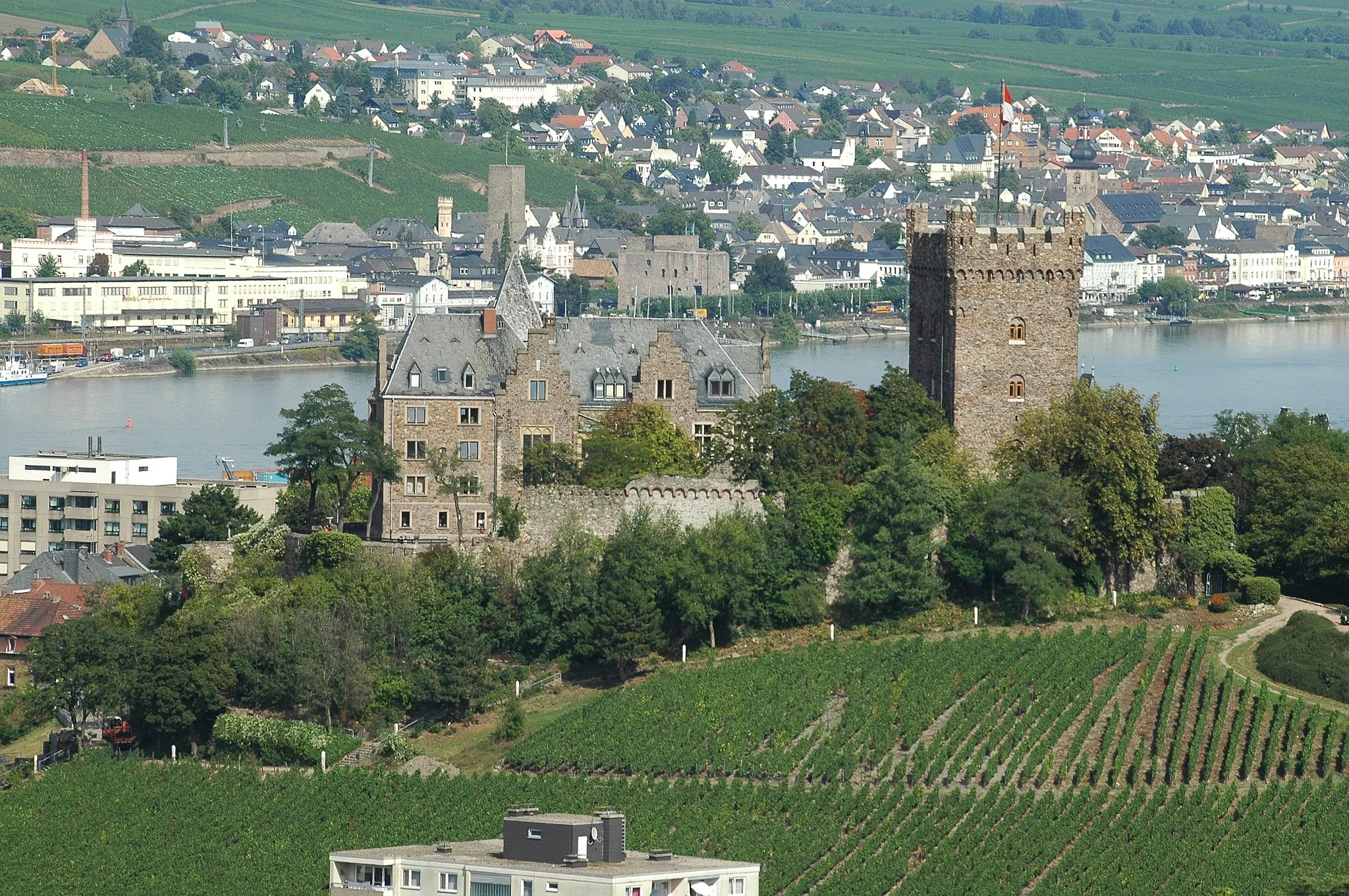 Photo showing: Burg Klopp in Bingen am Rhein, Germany