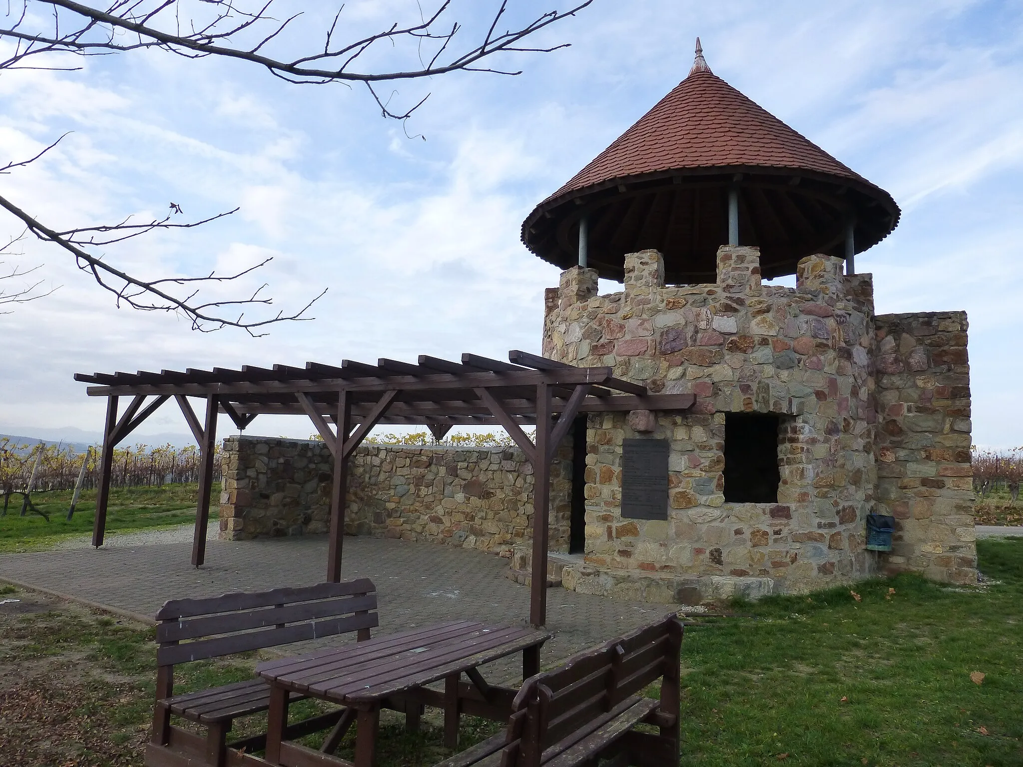 Photo showing: Weinbergsturm Spiesheim; Ostansicht