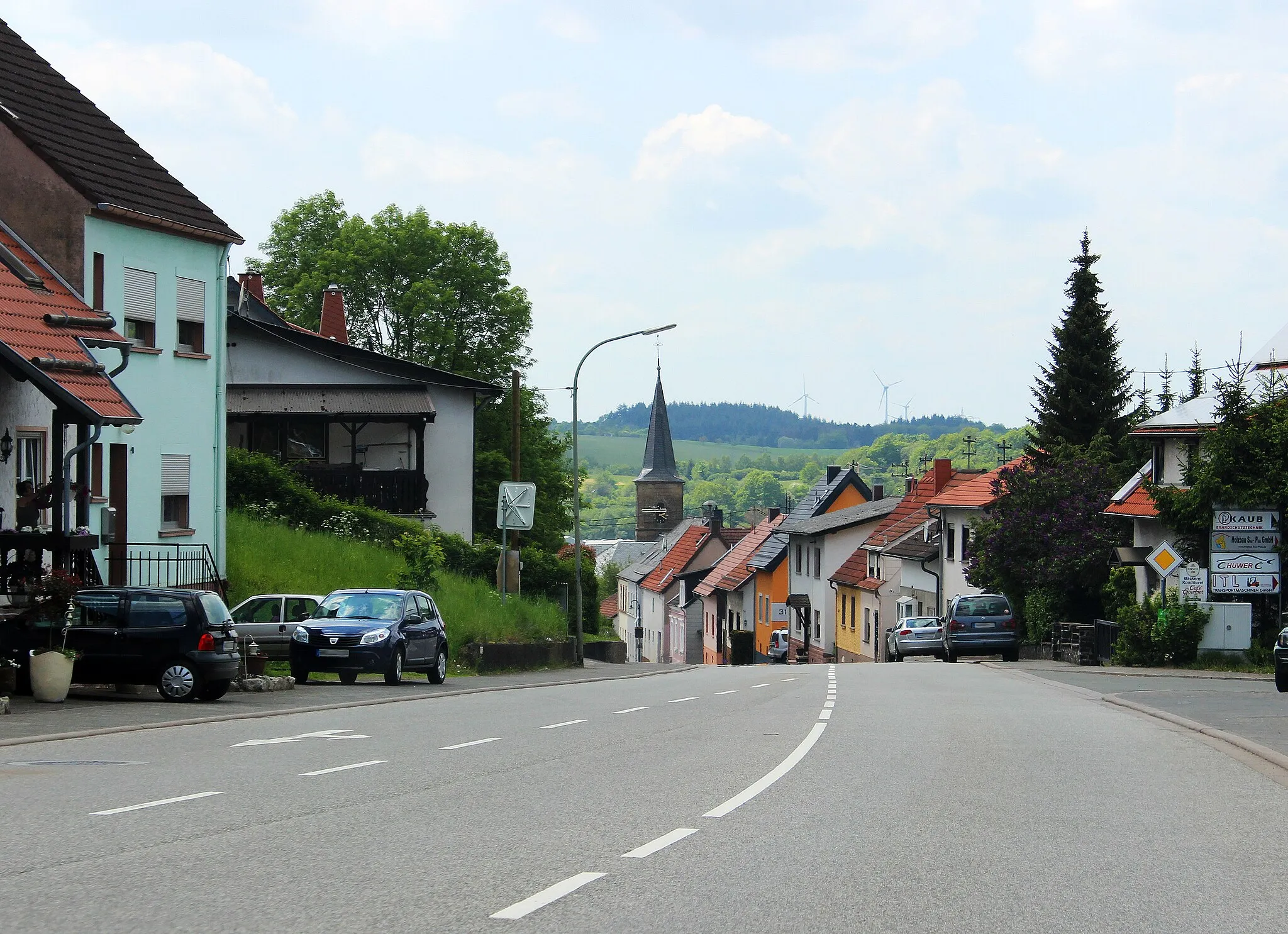 Photo showing: Baumholder Straße in Freisen, Gemeinde Freisen, Landkreis St. Wendel, Saarland.
