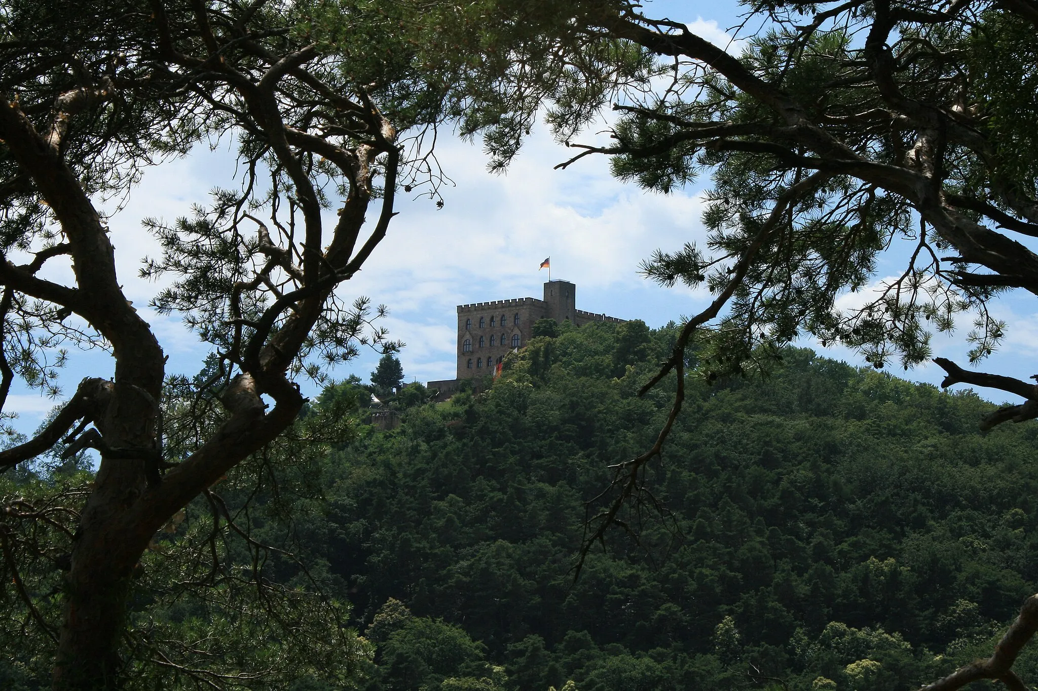 Photo showing: Hambacher Schloß vom Heidelberg